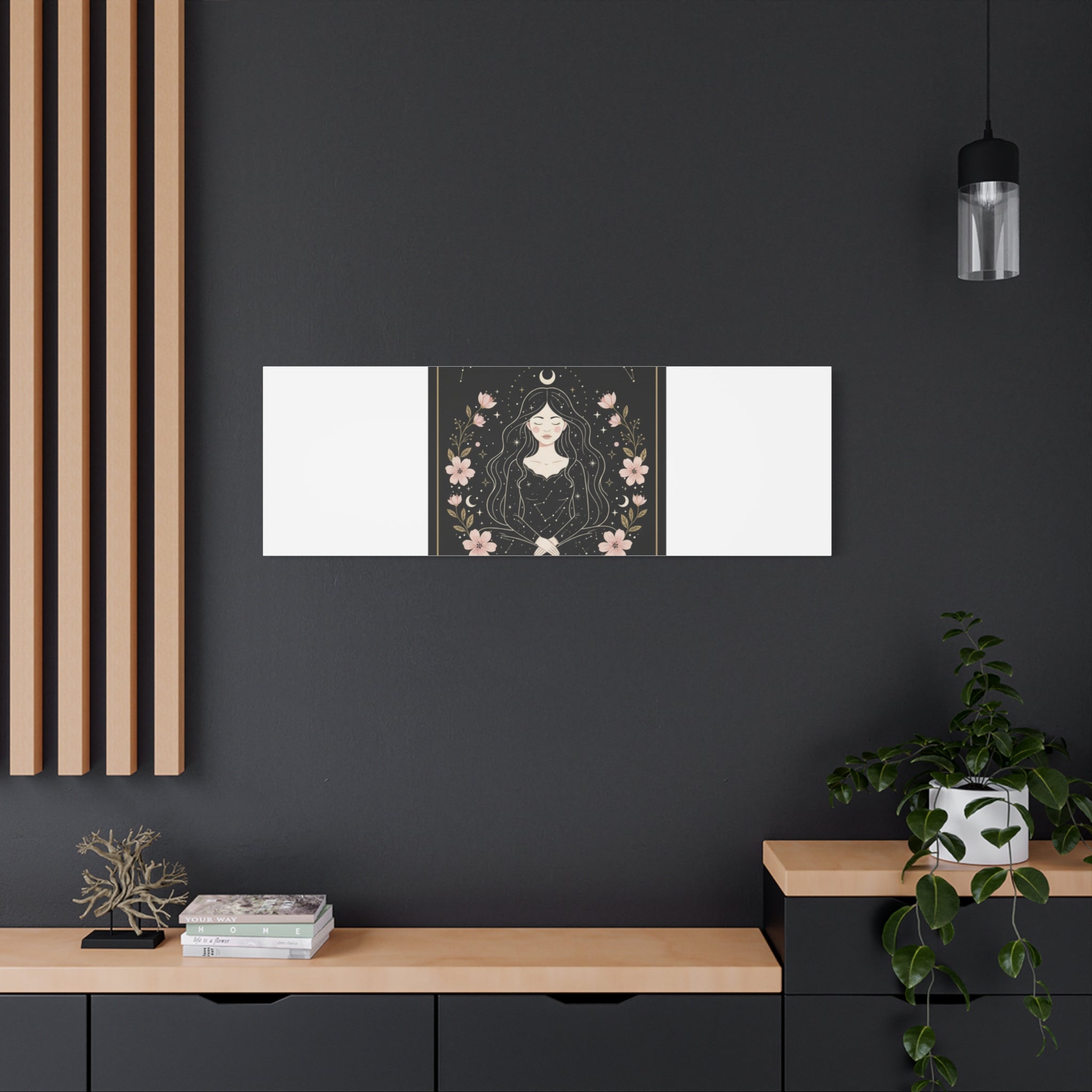 Celestial Tarot Line Art Canvas, modern tarot, celestial line art