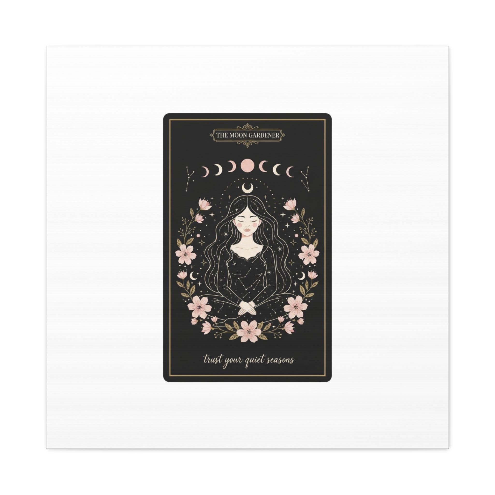 Celestial Tarot Line Art Canvas, modern tarot, celestial line art