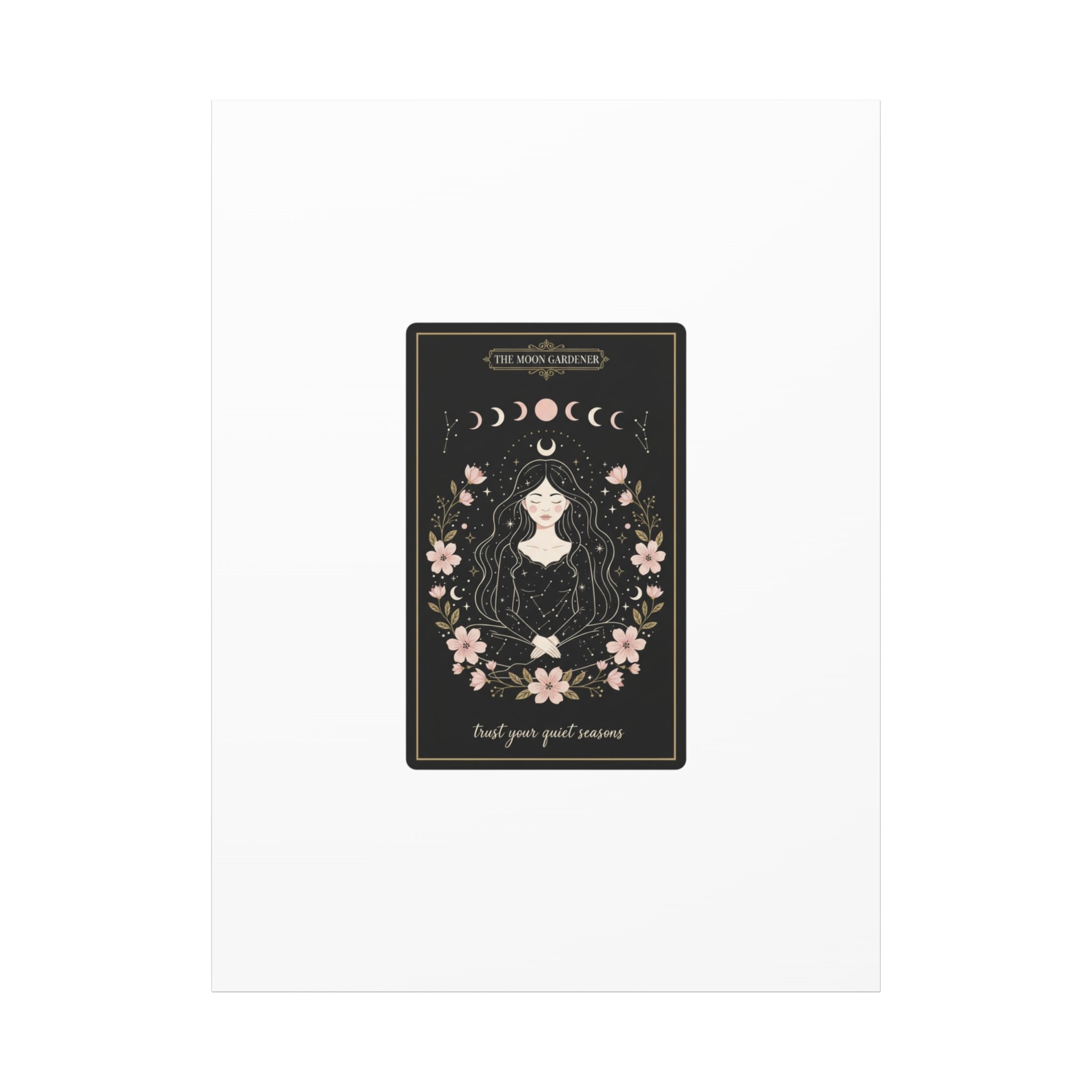 Celestial Tarot Line Art Canvas, modern tarot, celestial line art