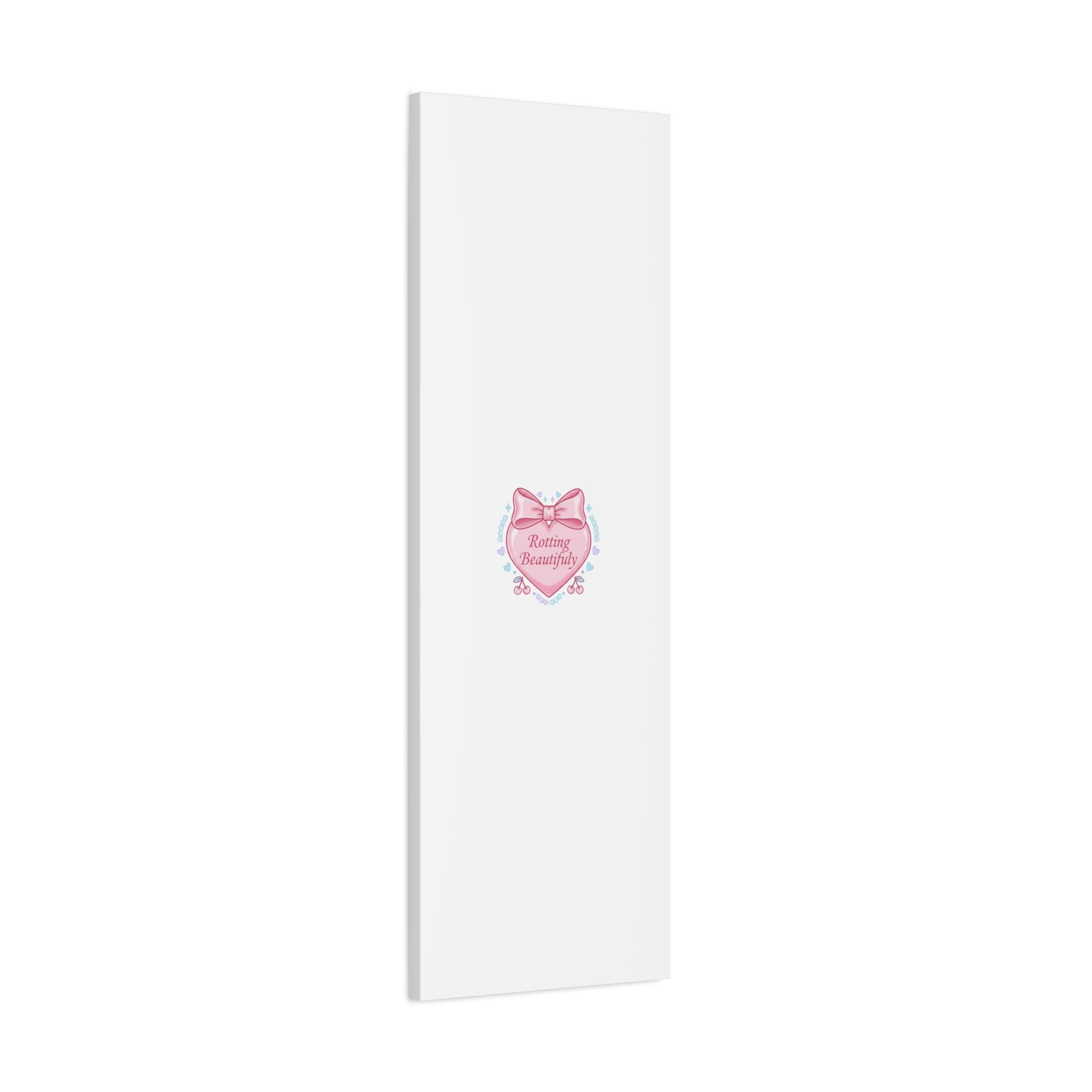 Rotting Beautifully Canvas | Coquette ribbon art, pastel humor