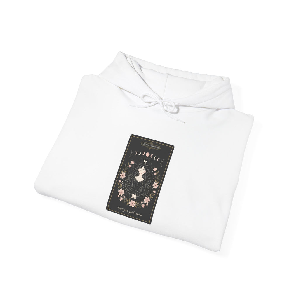 Celestial Line Art Tarot Card Hoodie | modern tarot, boho mystic