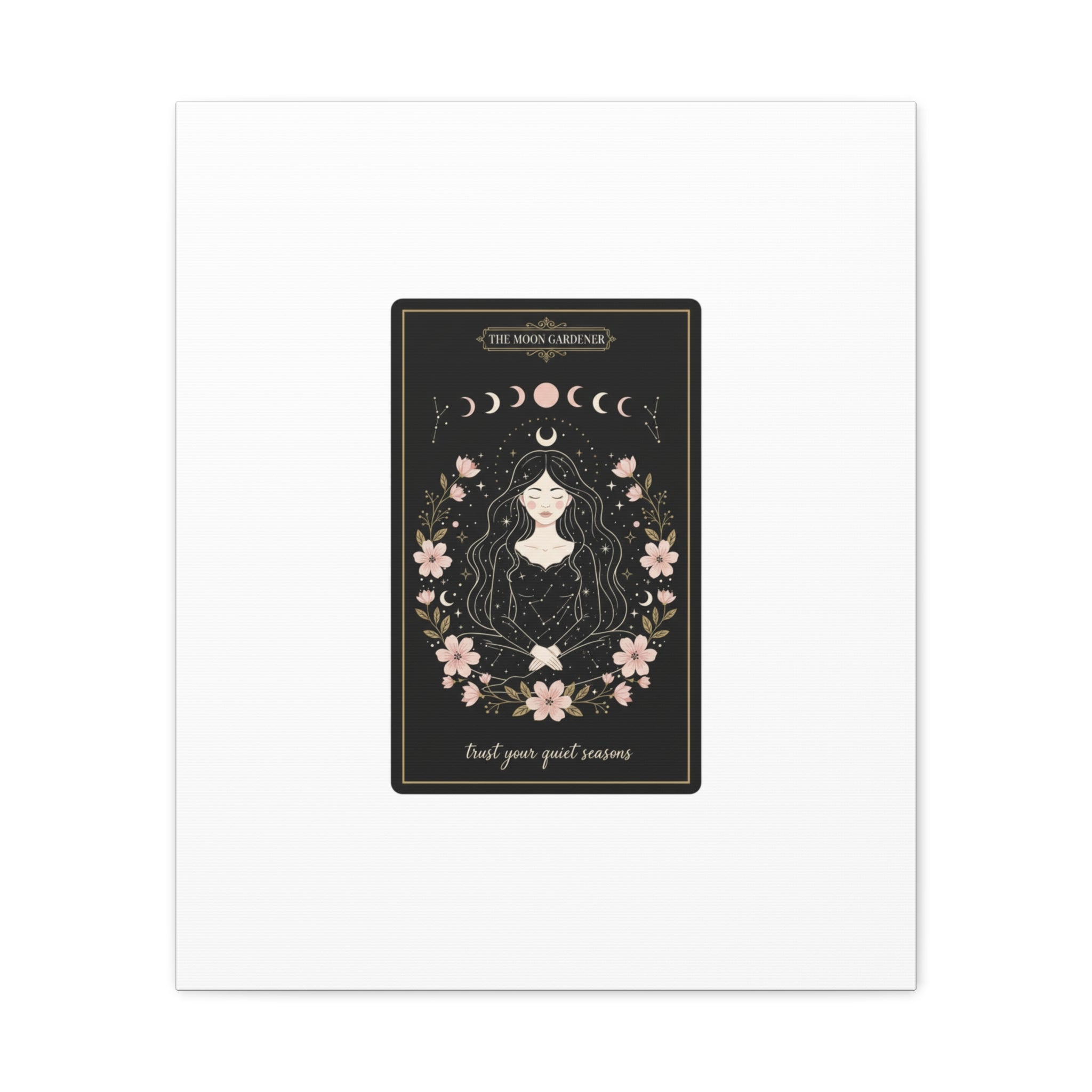 Celestial Tarot Line Art Canvas, modern tarot, celestial line art