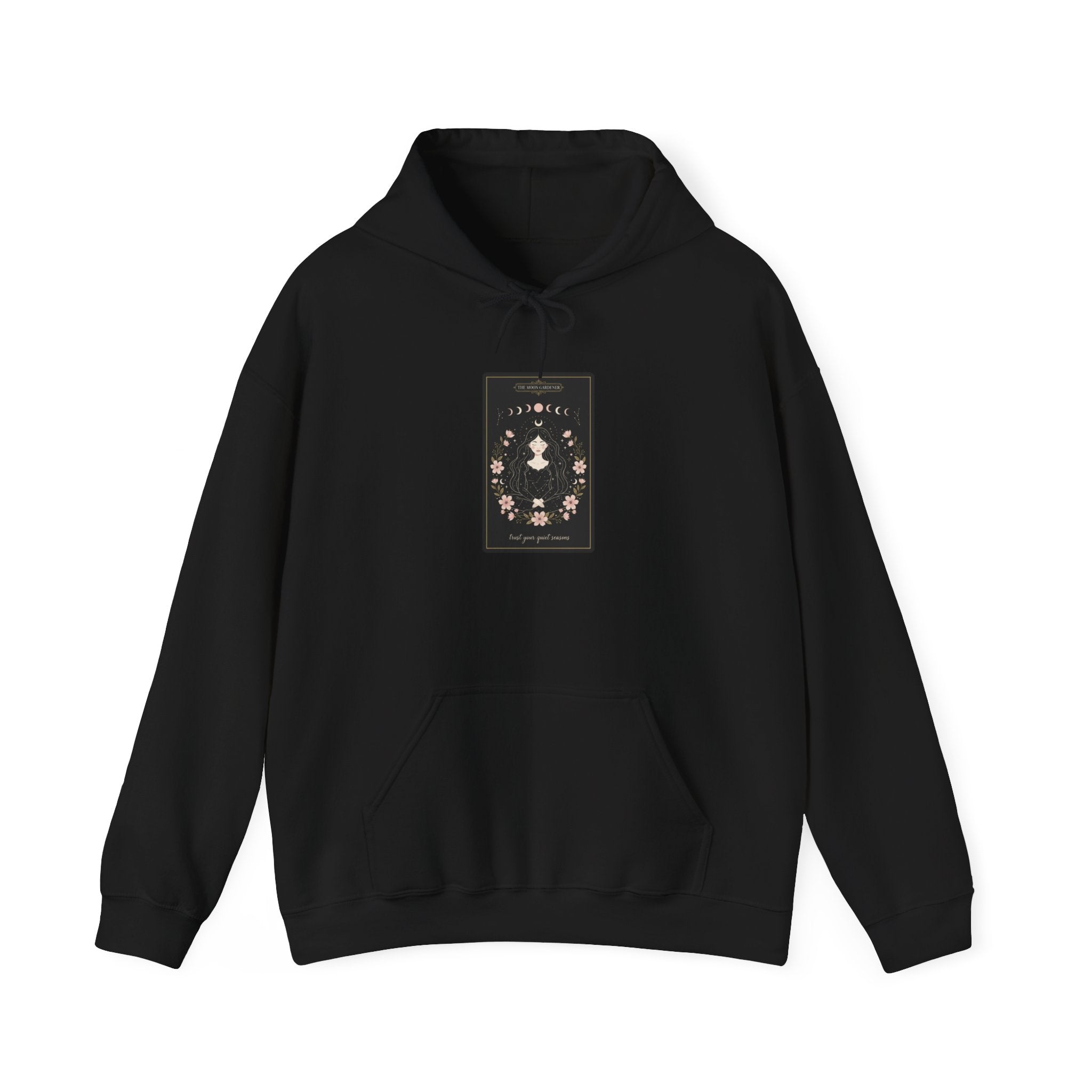 Celestial Line Art Tarot Card Hoodie | modern tarot, boho mystic