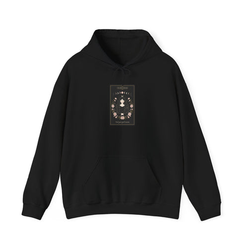 Celestial Line Art Tarot Card Hoodie | modern tarot, boho mystic