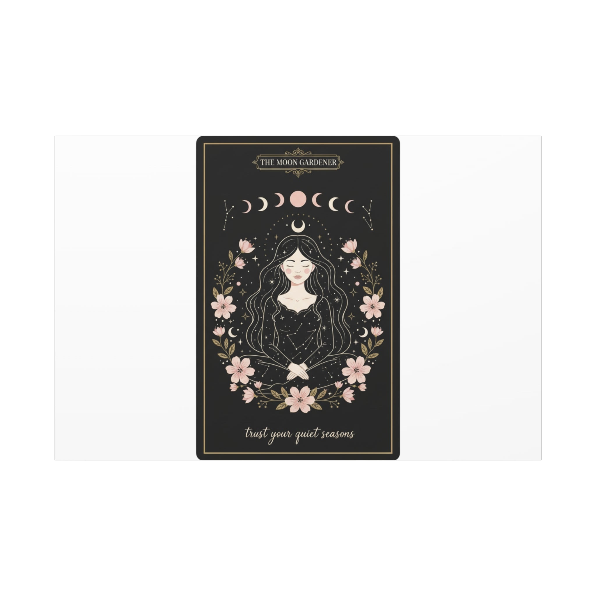 Celestial Tarot Line Art Canvas, modern tarot, celestial line art