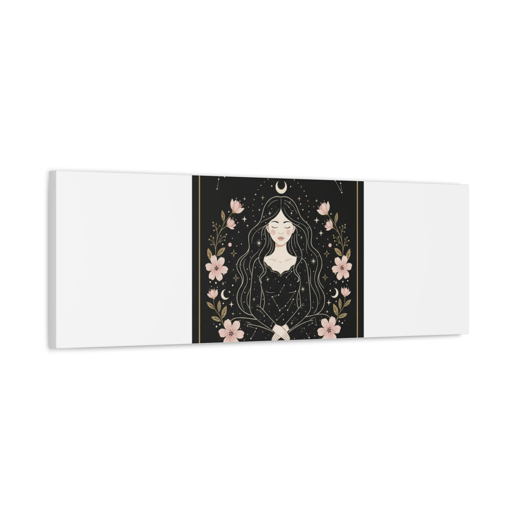 Celestial Tarot Line Art Canvas, modern tarot, celestial line art