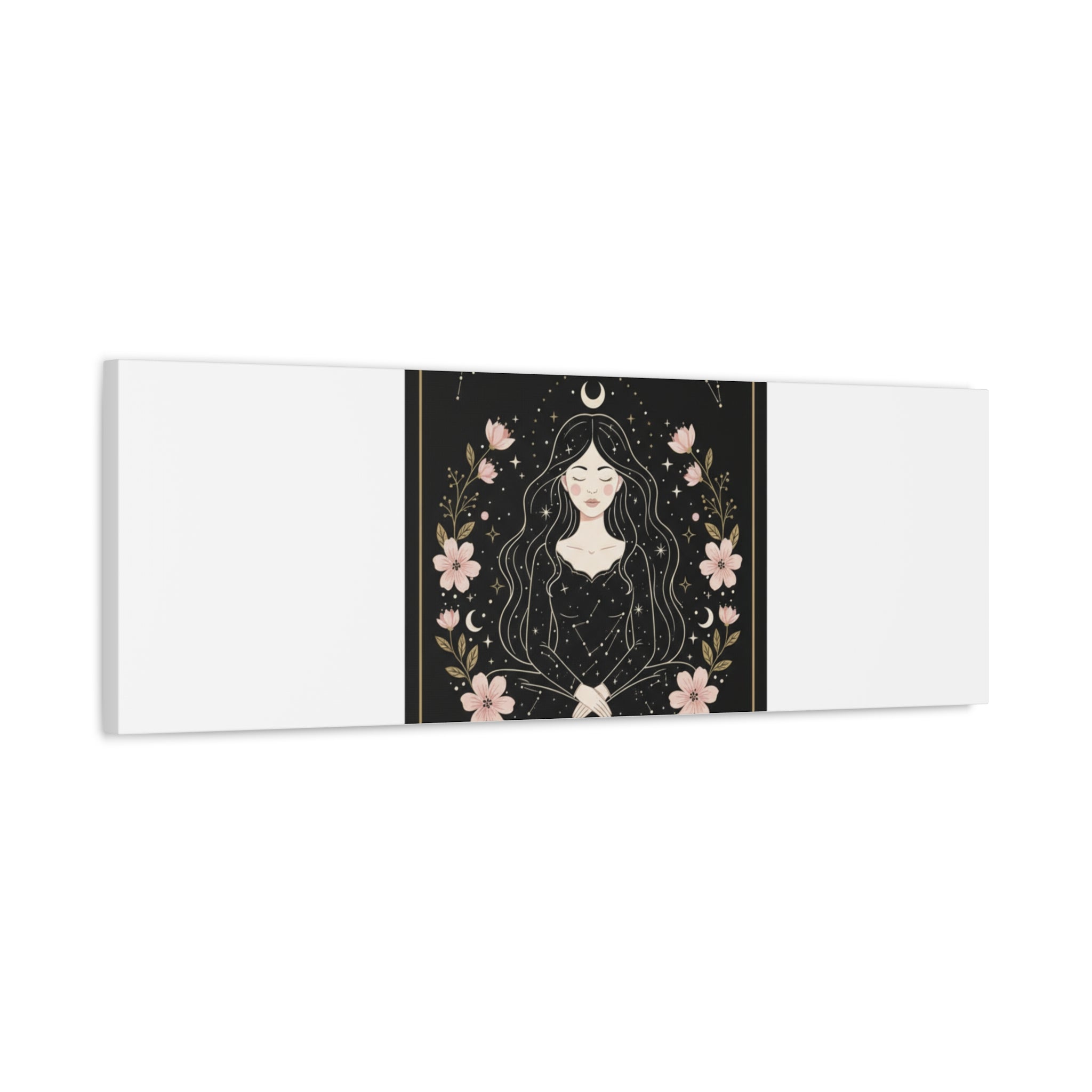 Celestial Tarot Line Art Canvas, modern tarot, celestial line art