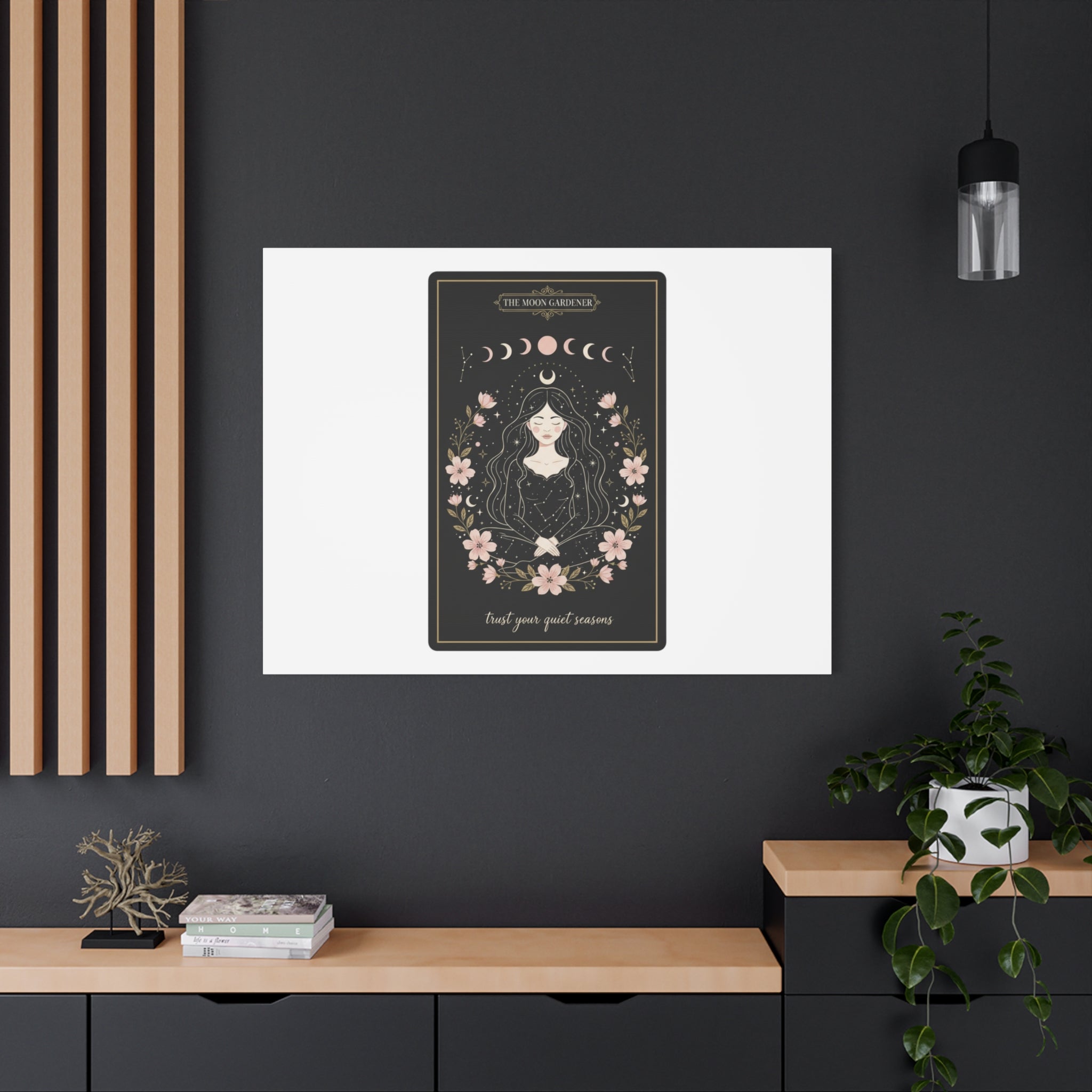 Celestial Tarot Line Art Canvas, modern tarot, celestial line art