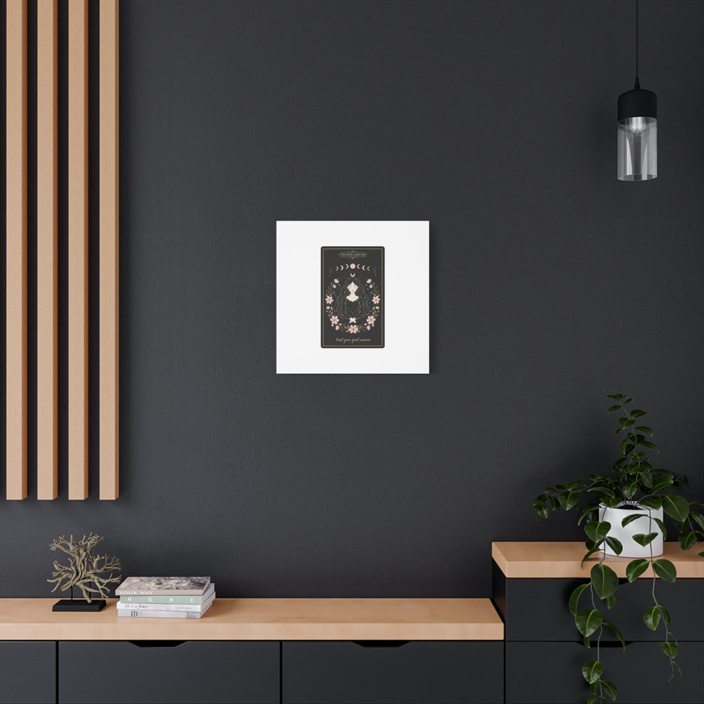 Celestial Tarot Line Art Canvas, modern tarot, celestial line art