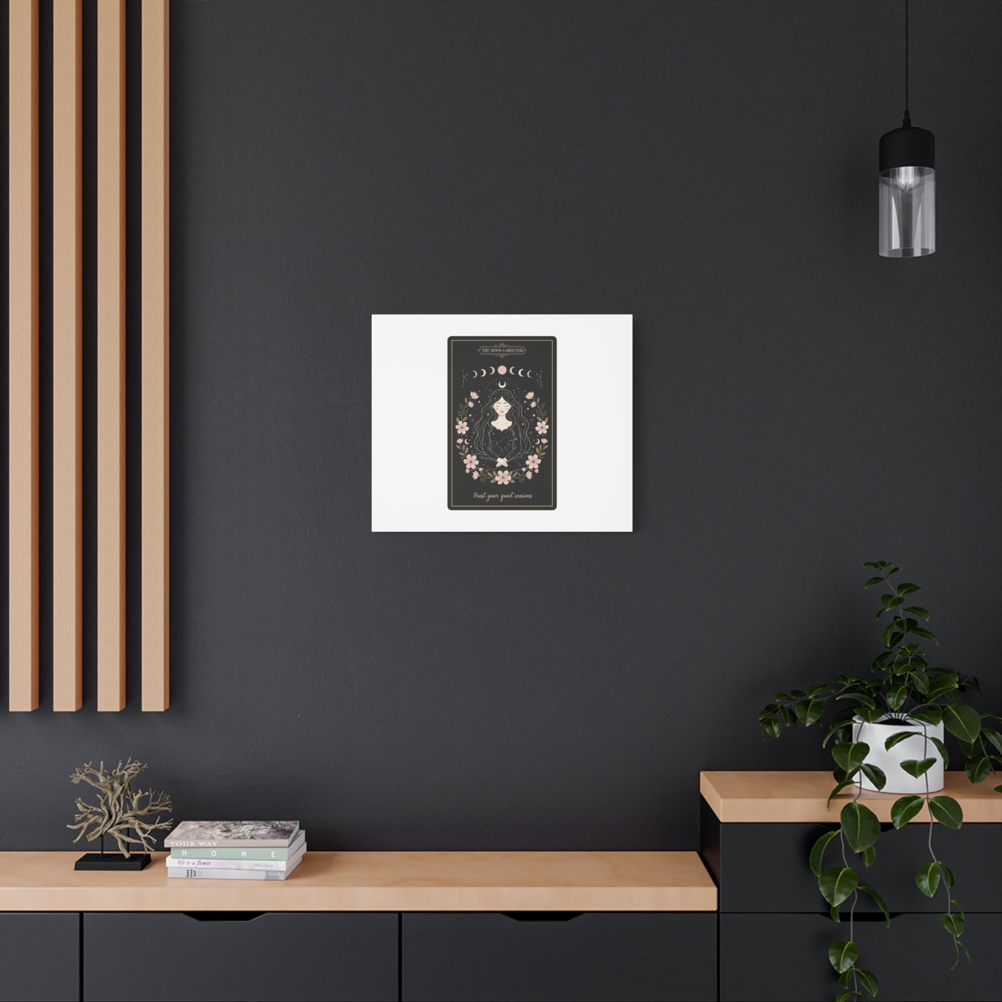 Celestial Tarot Line Art Canvas, modern tarot, celestial line art