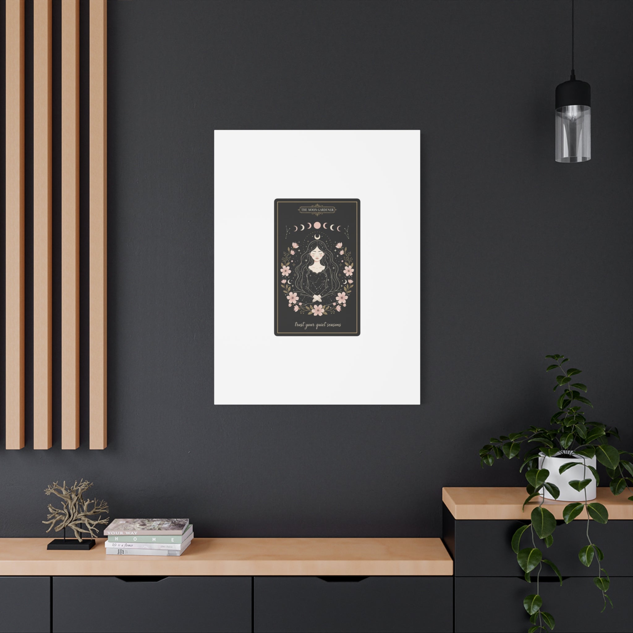 Celestial Tarot Line Art Canvas, modern tarot, celestial line art