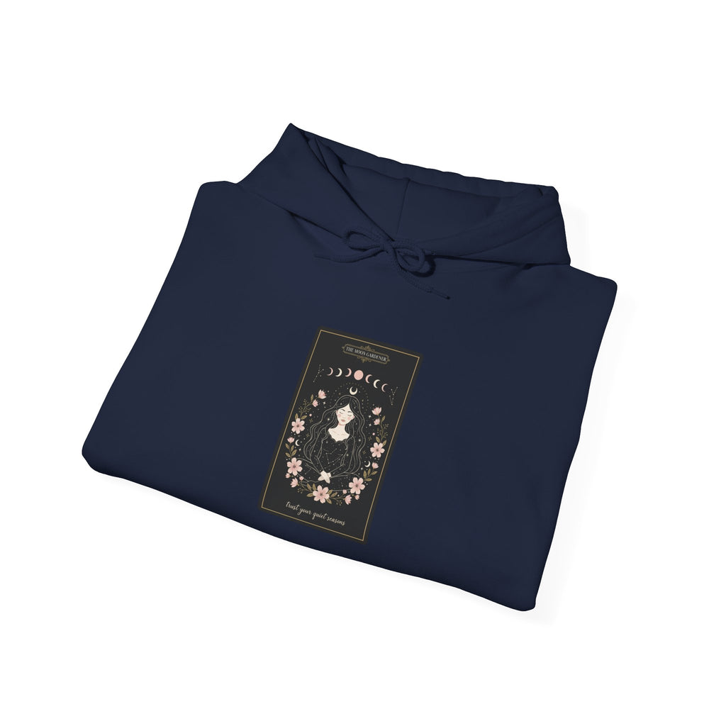 Celestial Line Art Tarot Card Hoodie | modern tarot, boho mystic