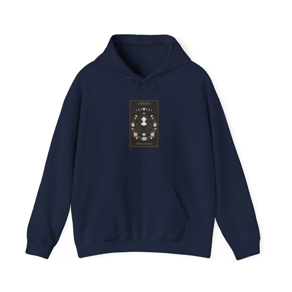 Celestial Line Art Tarot Card Hoodie | modern tarot, boho mystic