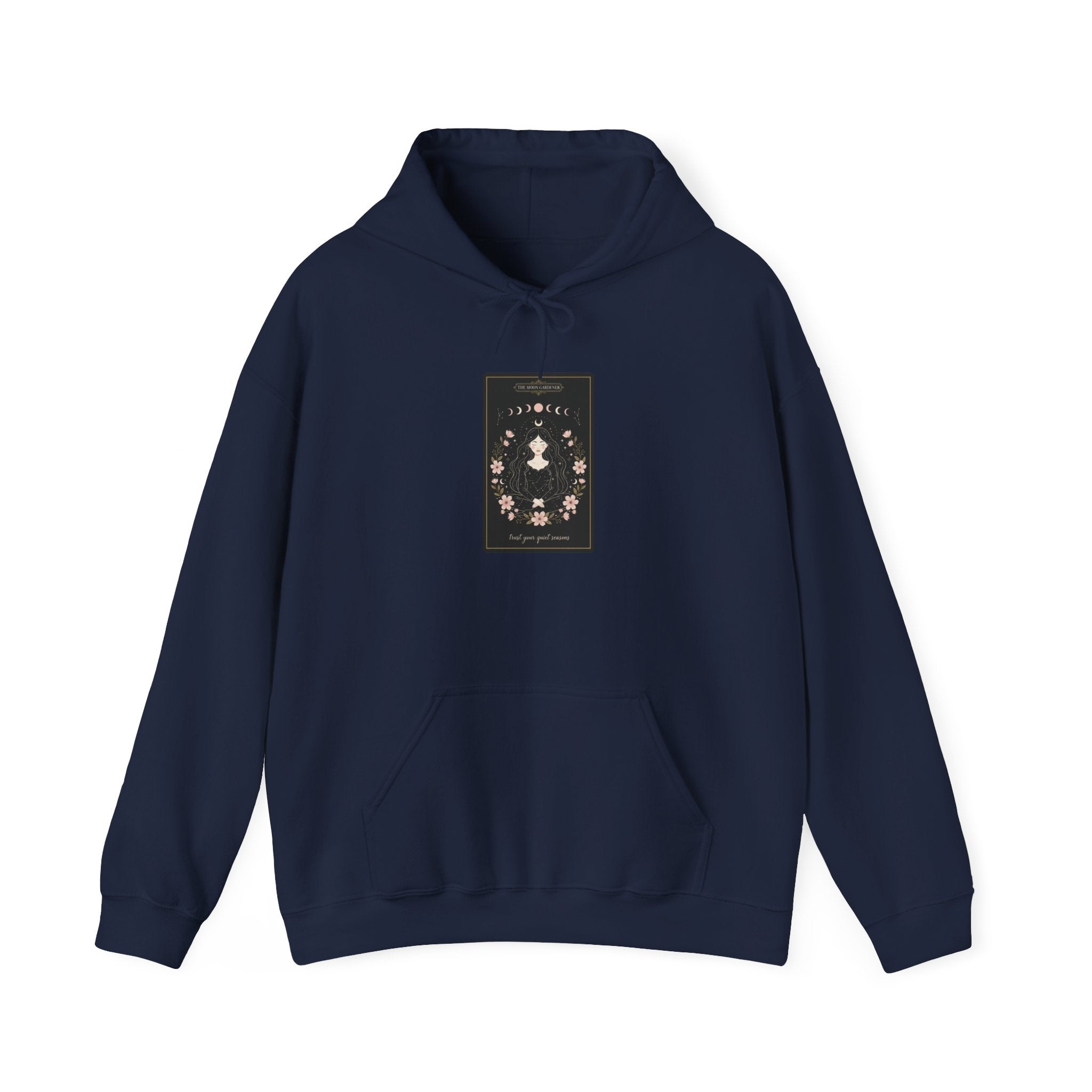 Celestial Line Art Tarot Card Hoodie | modern tarot, boho mystic