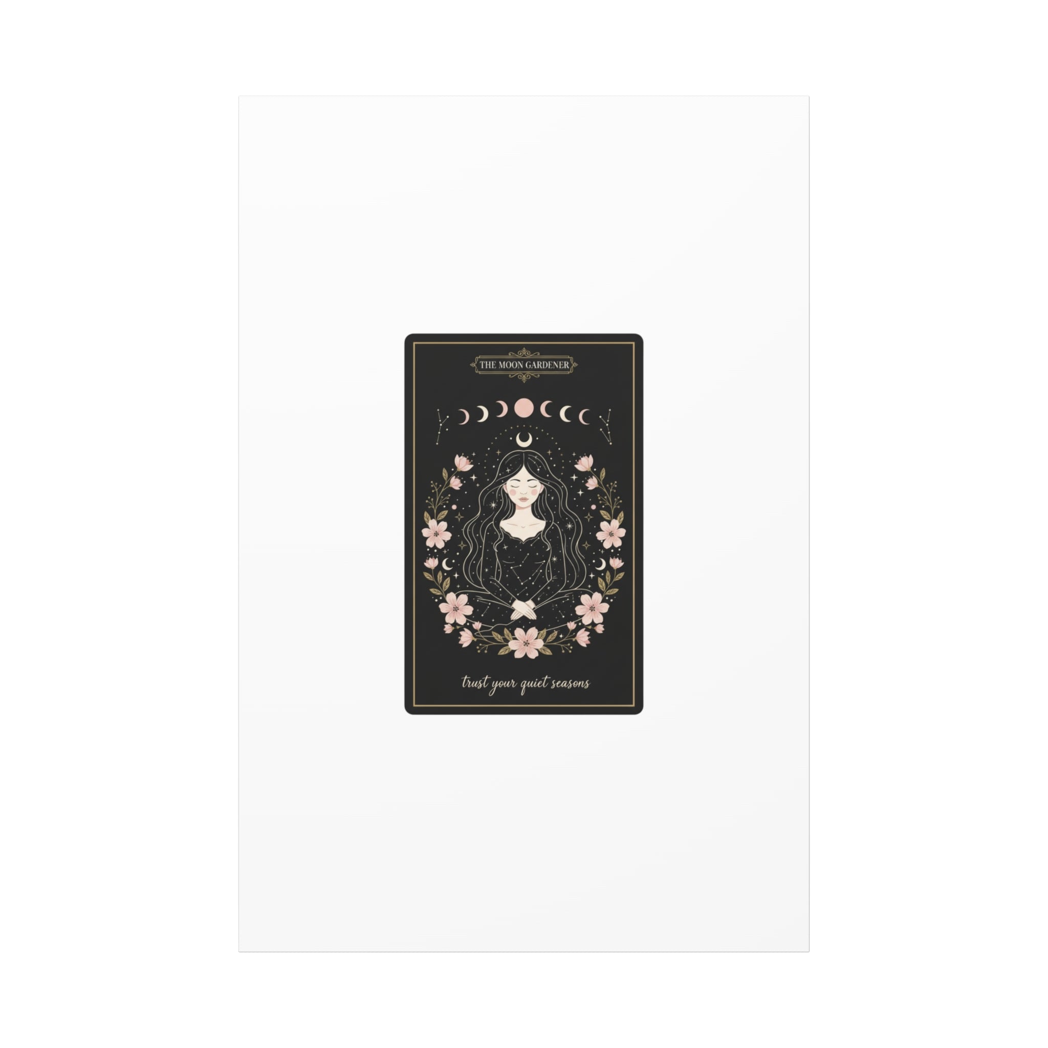 Celestial Tarot Line Art Canvas, modern tarot, celestial line art