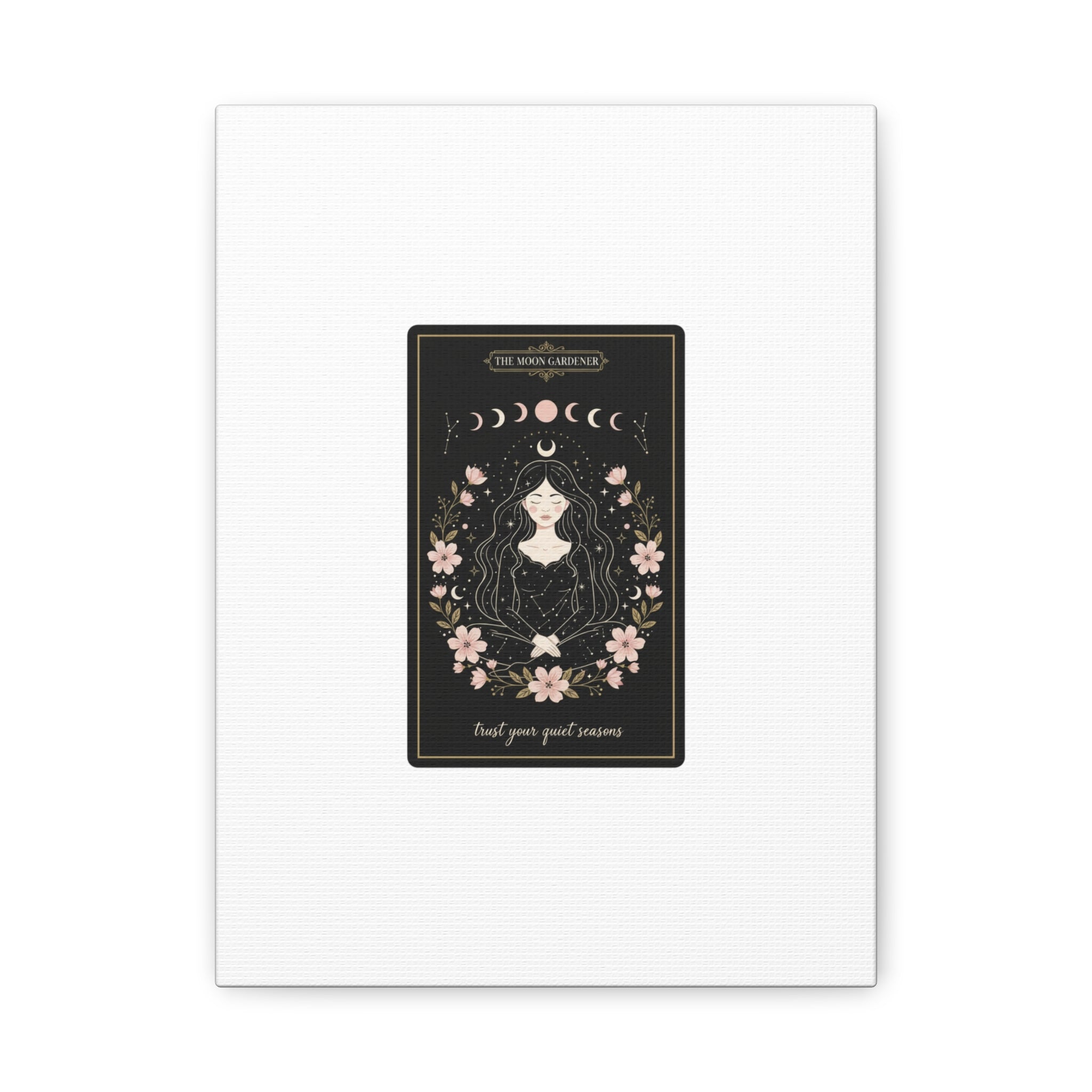Celestial Tarot Line Art Canvas, modern tarot, celestial line art