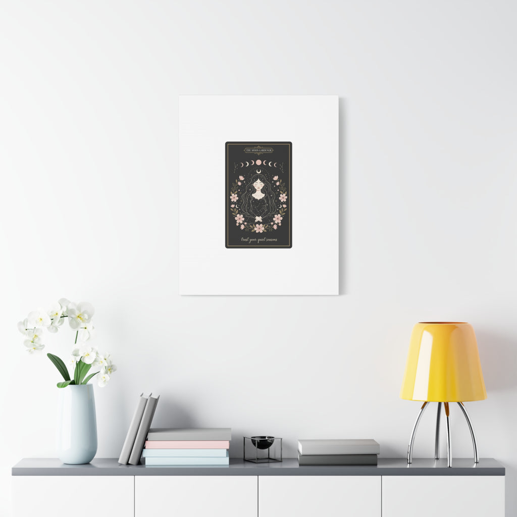 Celestial Tarot Line Art Canvas, modern tarot, celestial line art