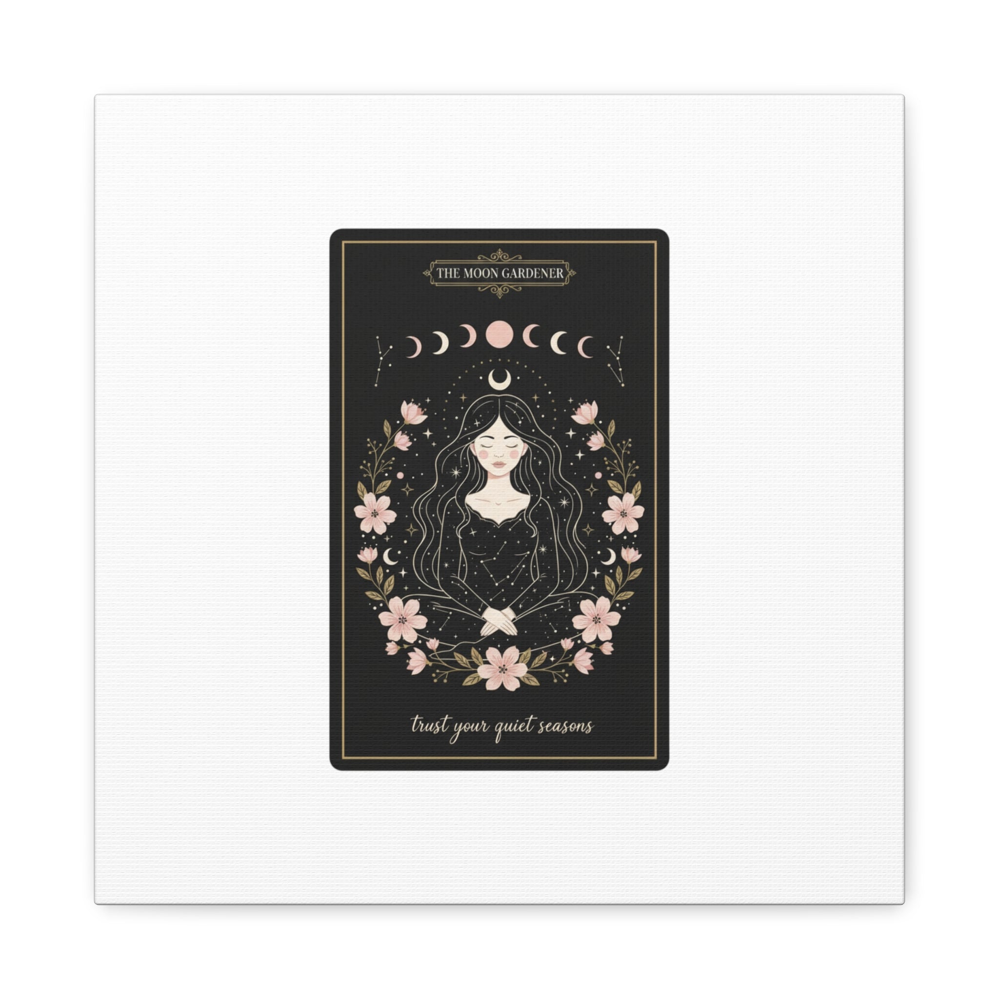 Celestial Tarot Line Art Canvas, modern tarot, celestial line art