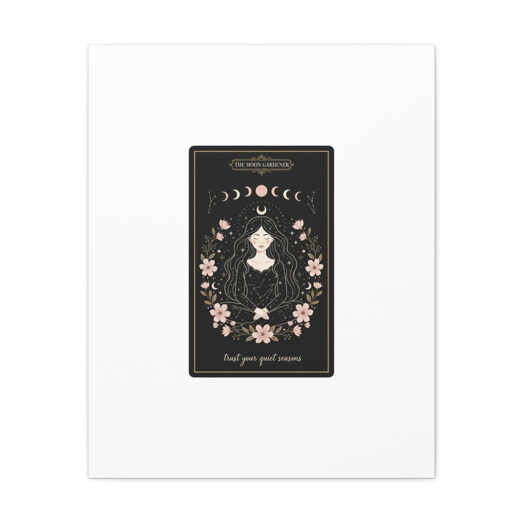 Celestial Tarot Line Art Canvas, modern tarot, celestial line art