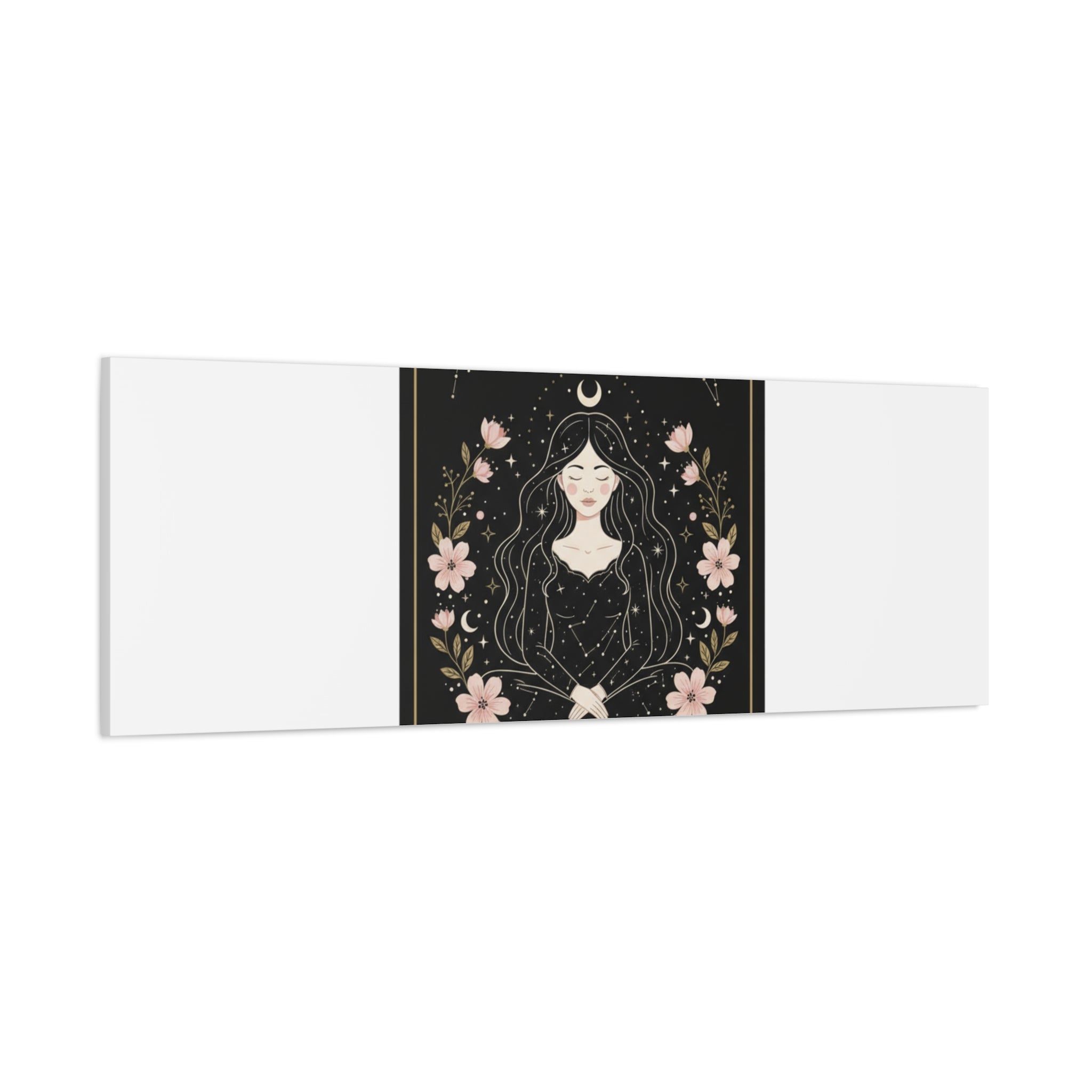 Celestial Tarot Line Art Canvas, modern tarot, celestial line art