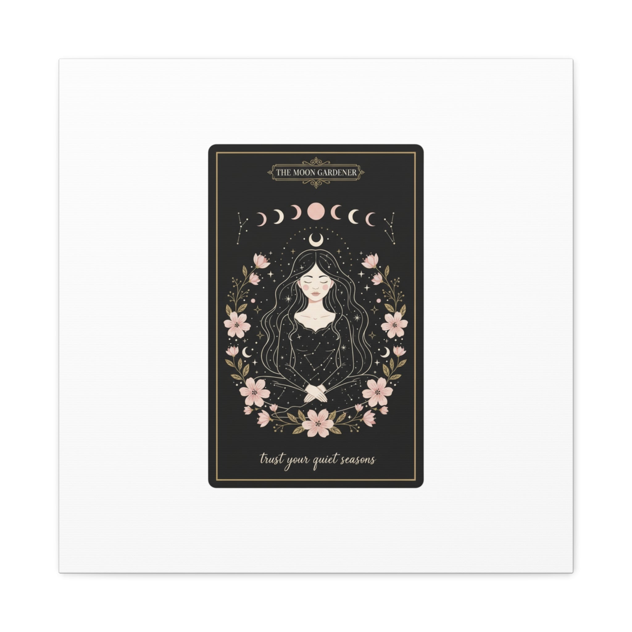 Celestial Tarot Line Art Canvas, modern tarot, celestial line art