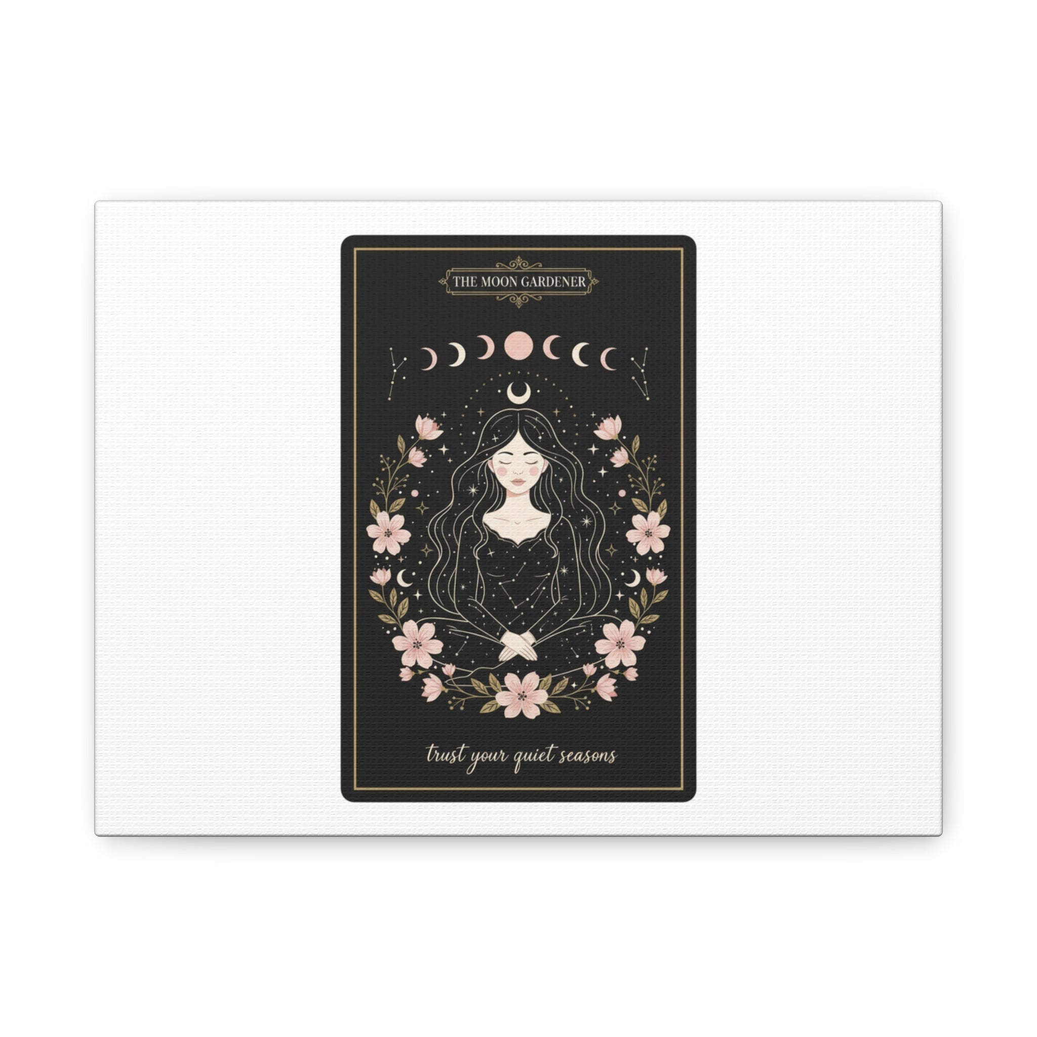 Celestial Tarot Line Art Canvas, modern tarot, celestial line art