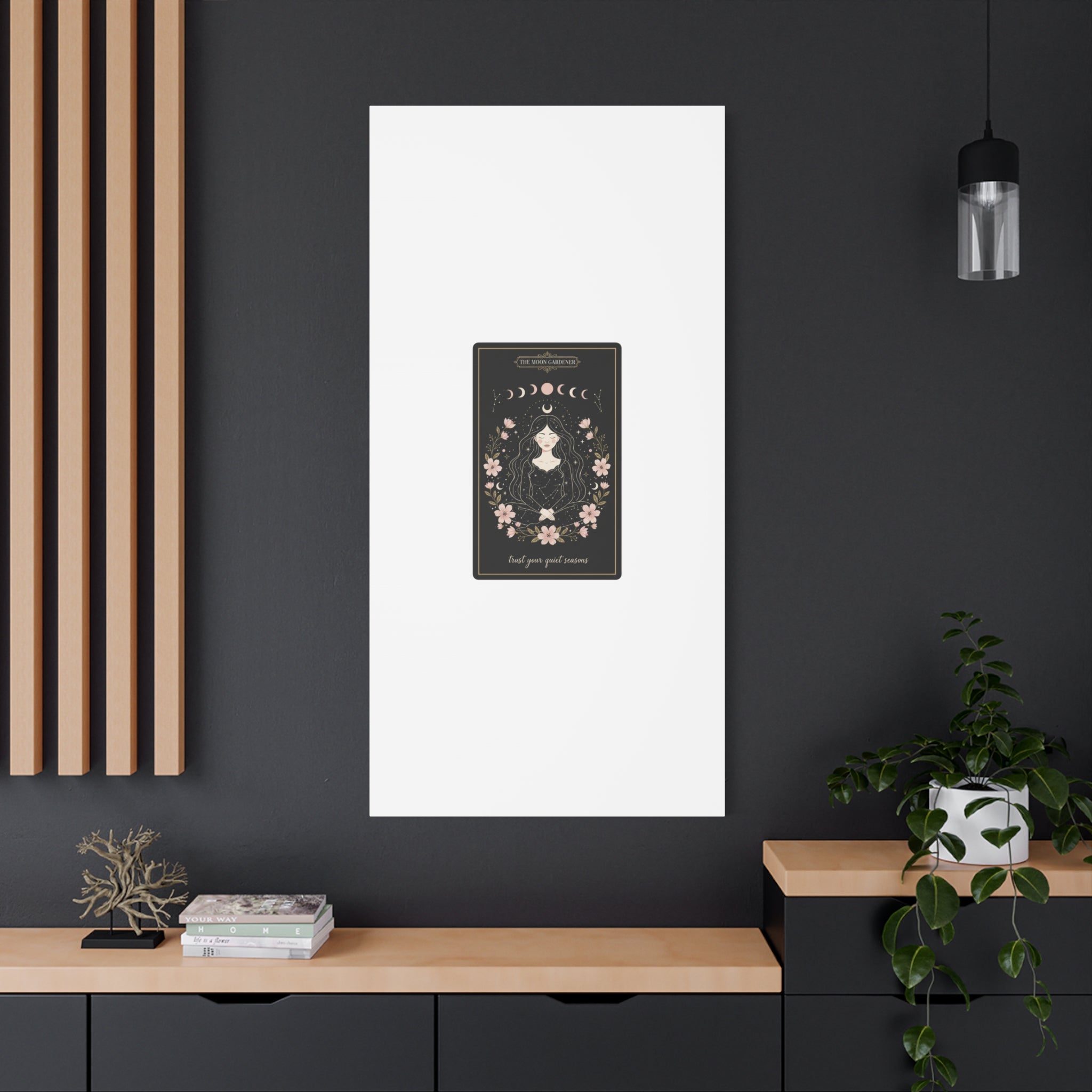 Celestial Tarot Line Art Canvas, modern tarot, celestial line art