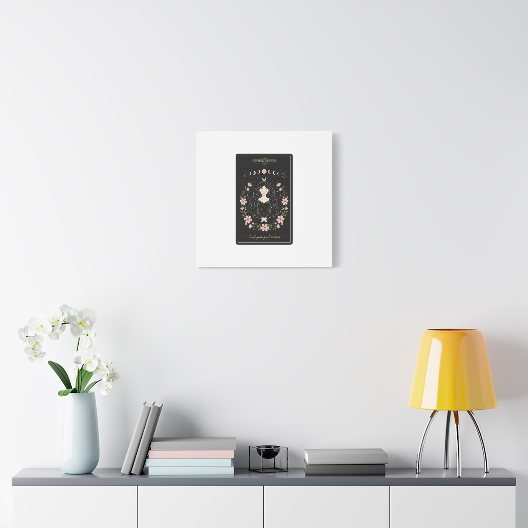 Celestial Tarot Line Art Canvas, modern tarot, celestial line art