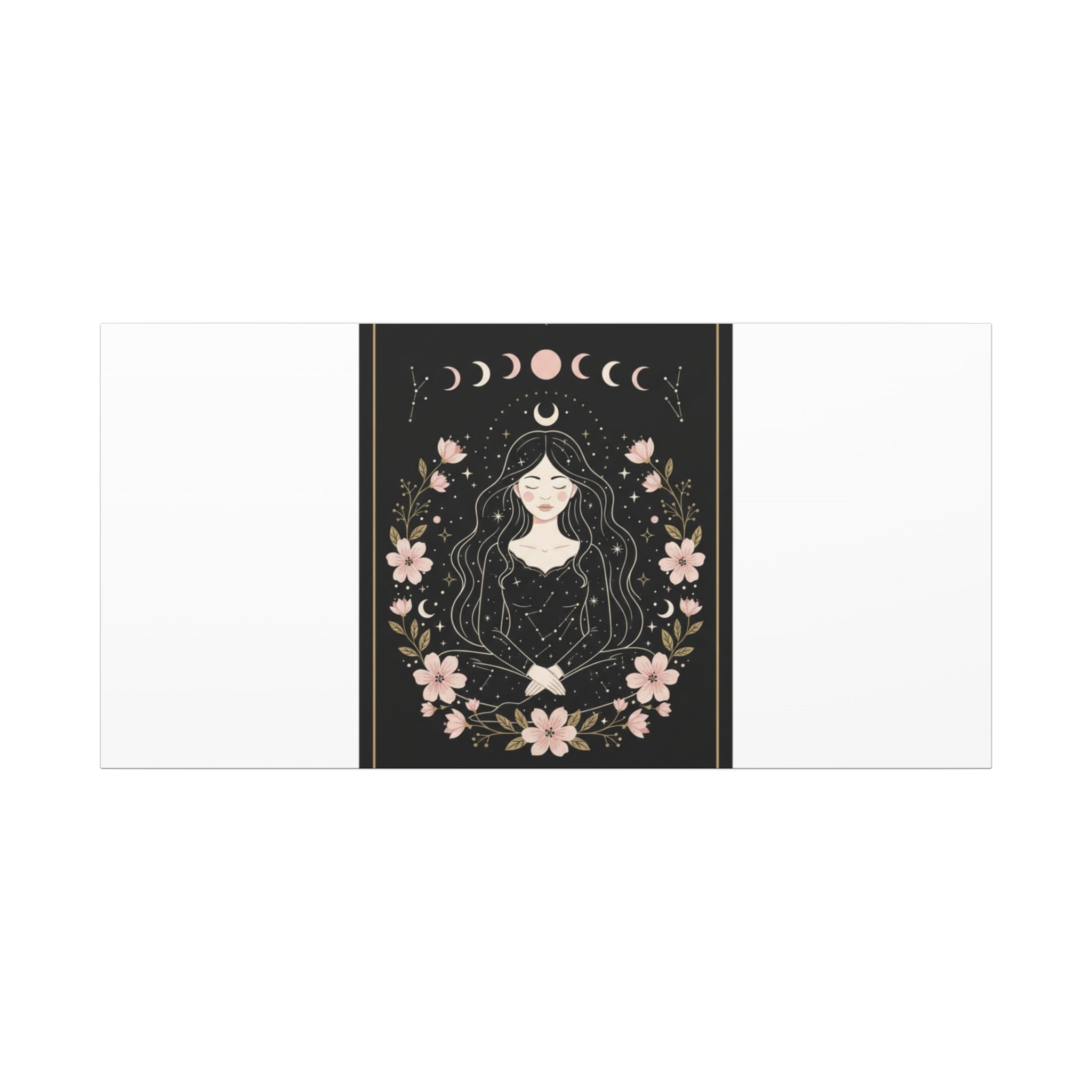 Celestial Tarot Line Art Canvas, modern tarot, celestial line art
