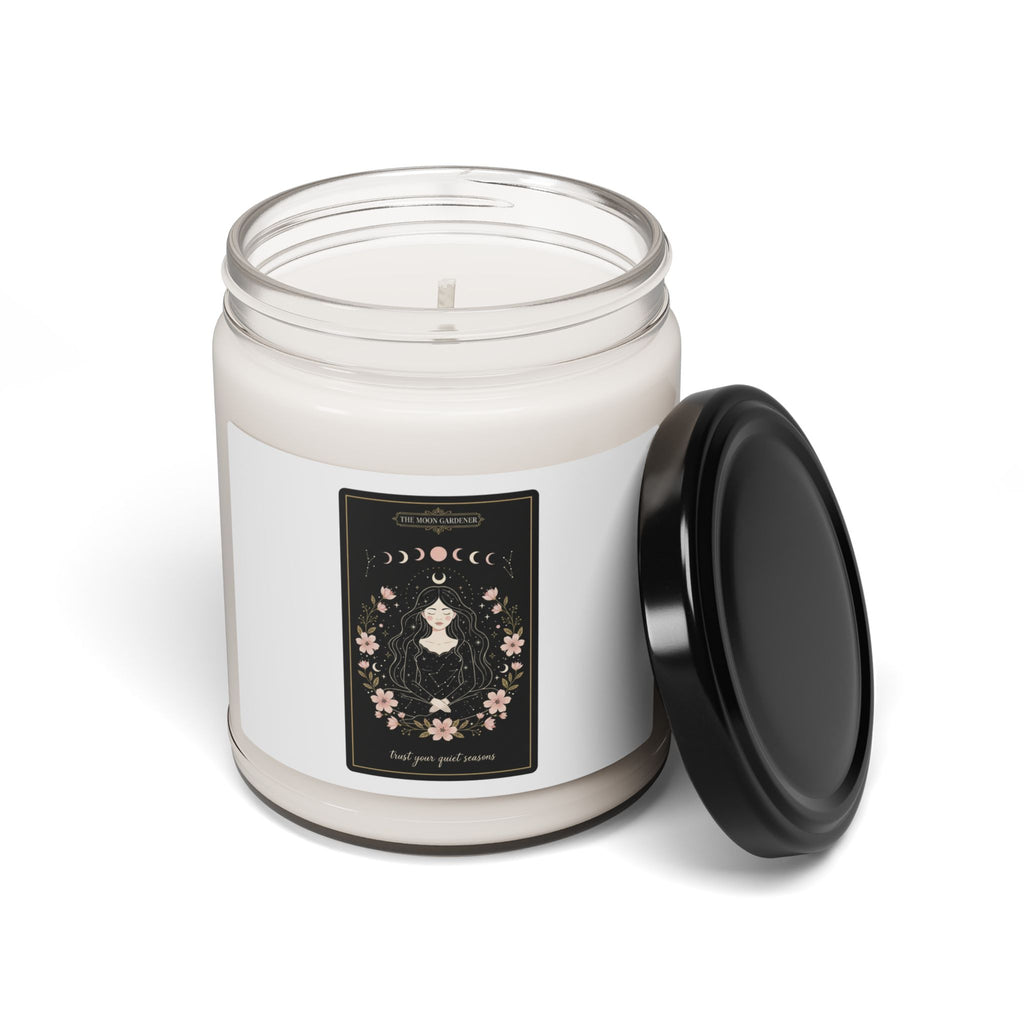 Celestial Line Art Soy Candle, modern tarot | zodiac minimalist
