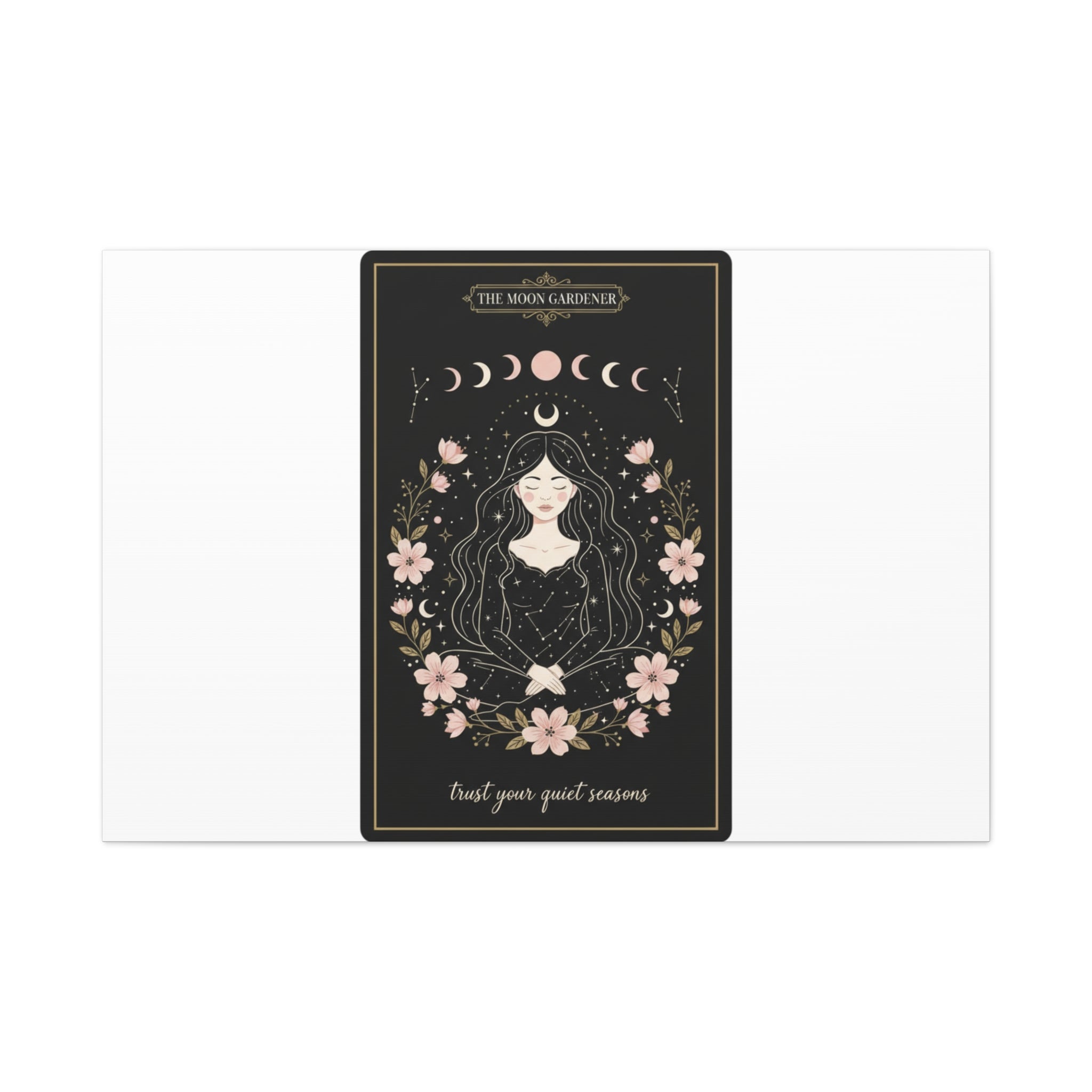 Celestial Tarot Line Art Canvas, modern tarot, celestial line art