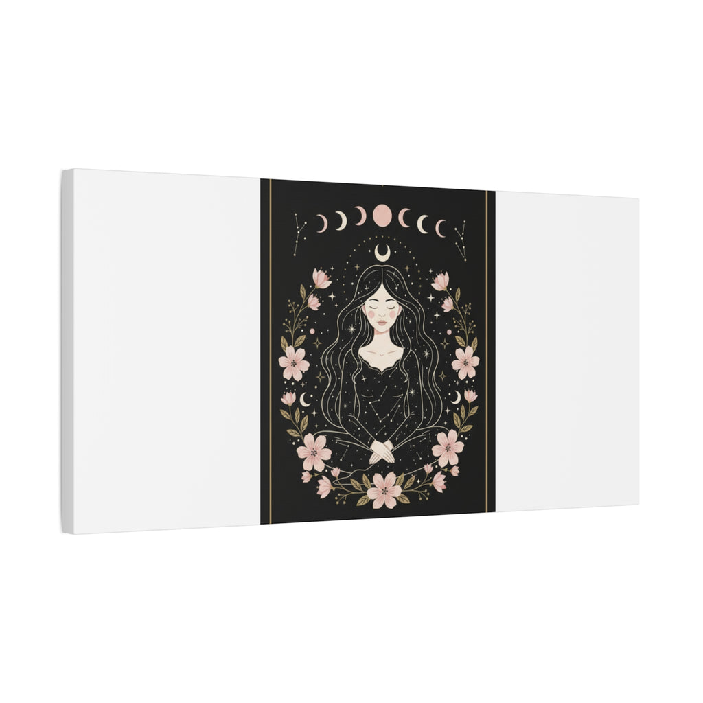 Celestial Tarot Line Art Canvas, modern tarot, celestial line art