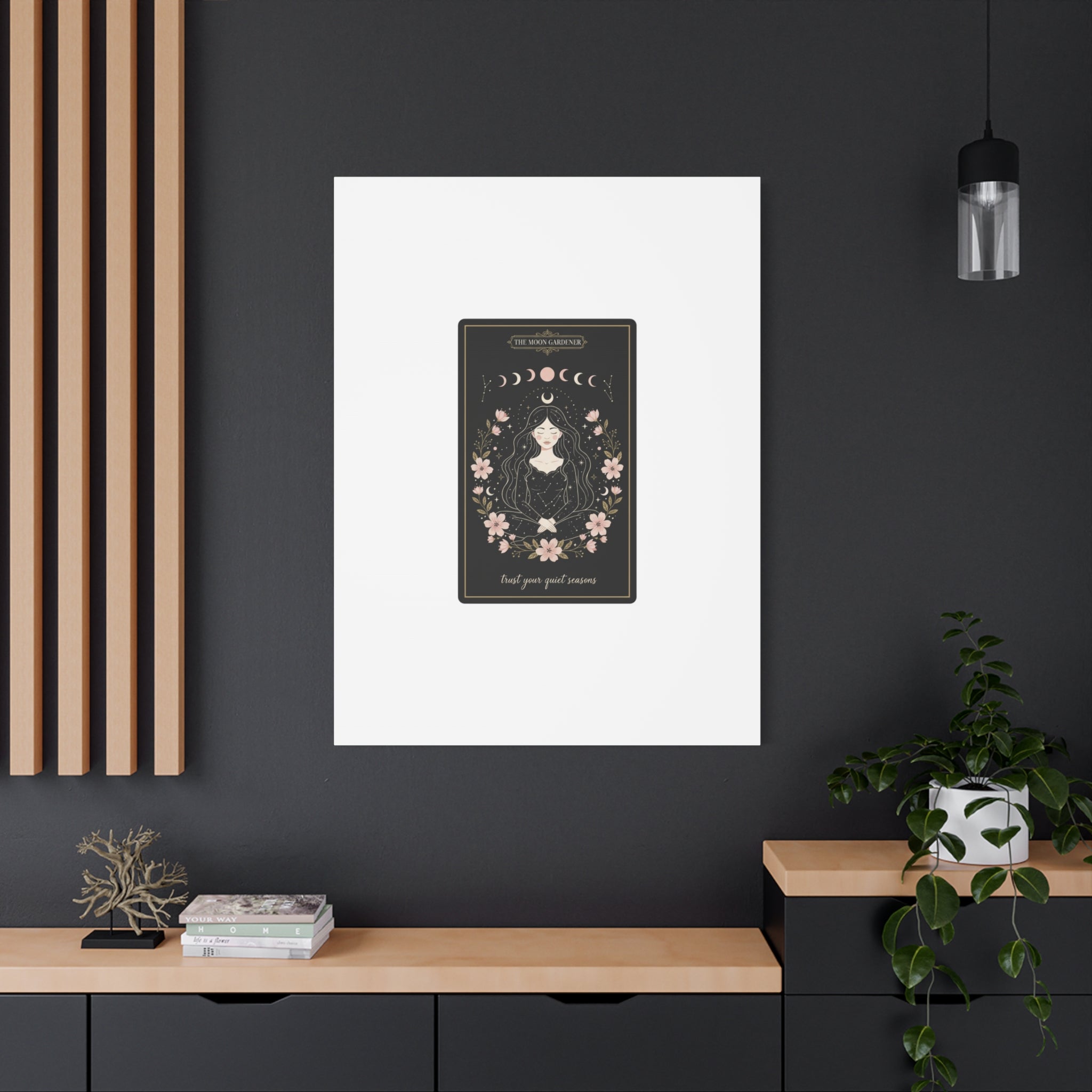 Celestial Tarot Line Art Canvas, modern tarot, celestial line art