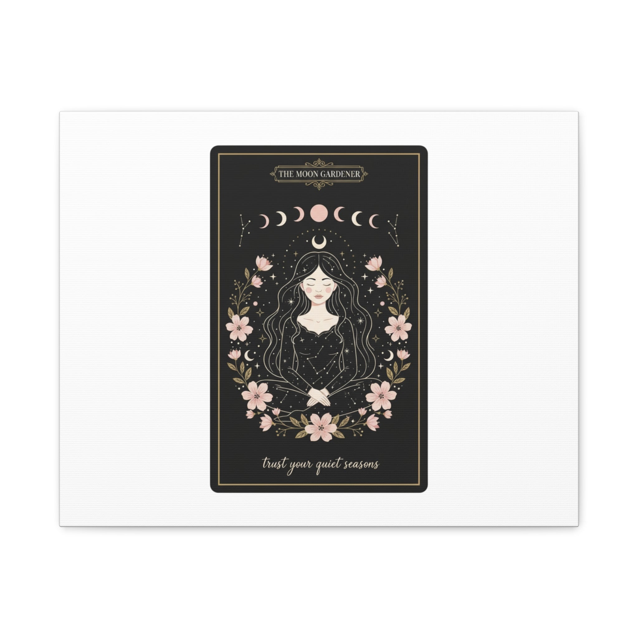 Celestial Tarot Line Art Canvas, modern tarot, celestial line art