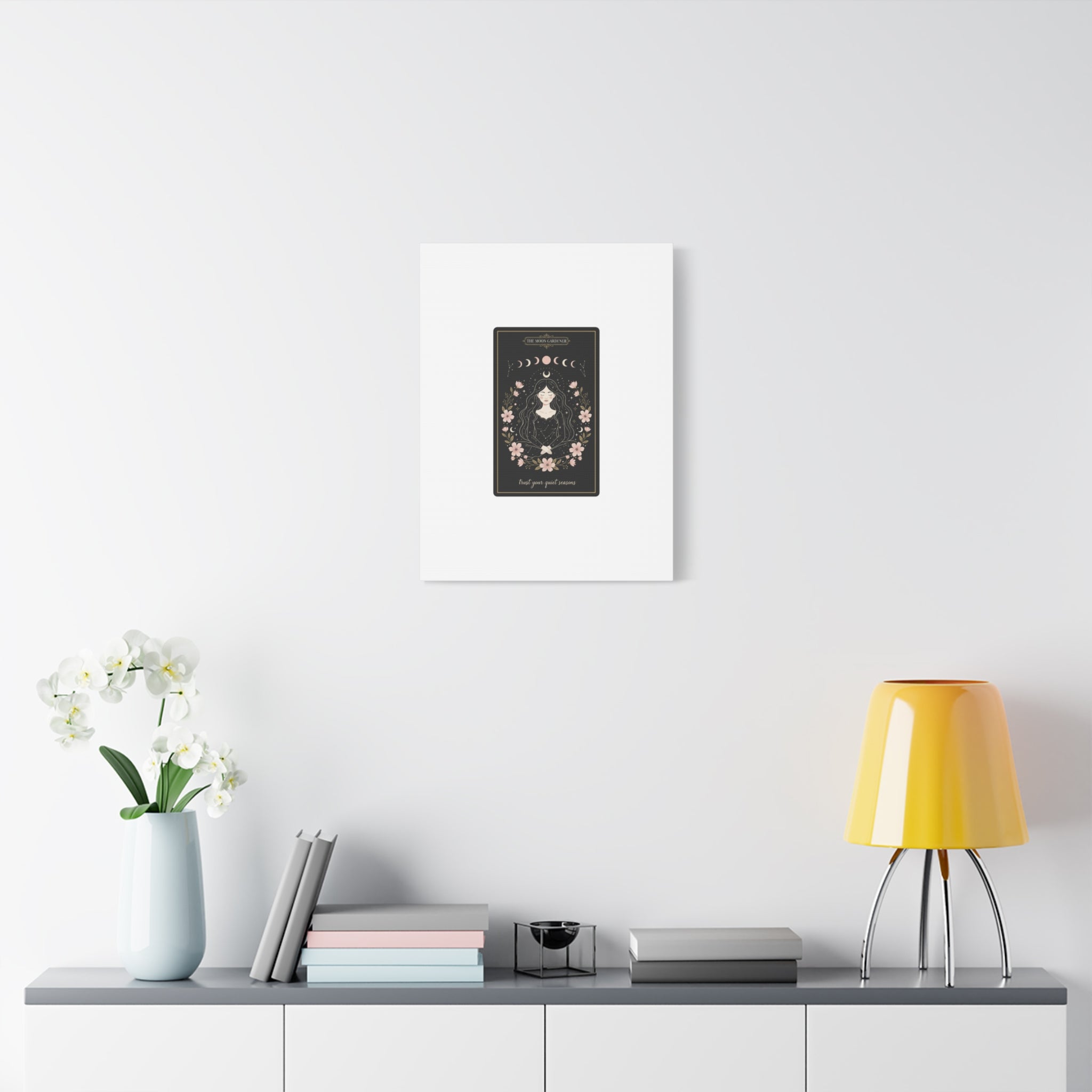 Celestial Tarot Line Art Canvas, modern tarot, celestial line art