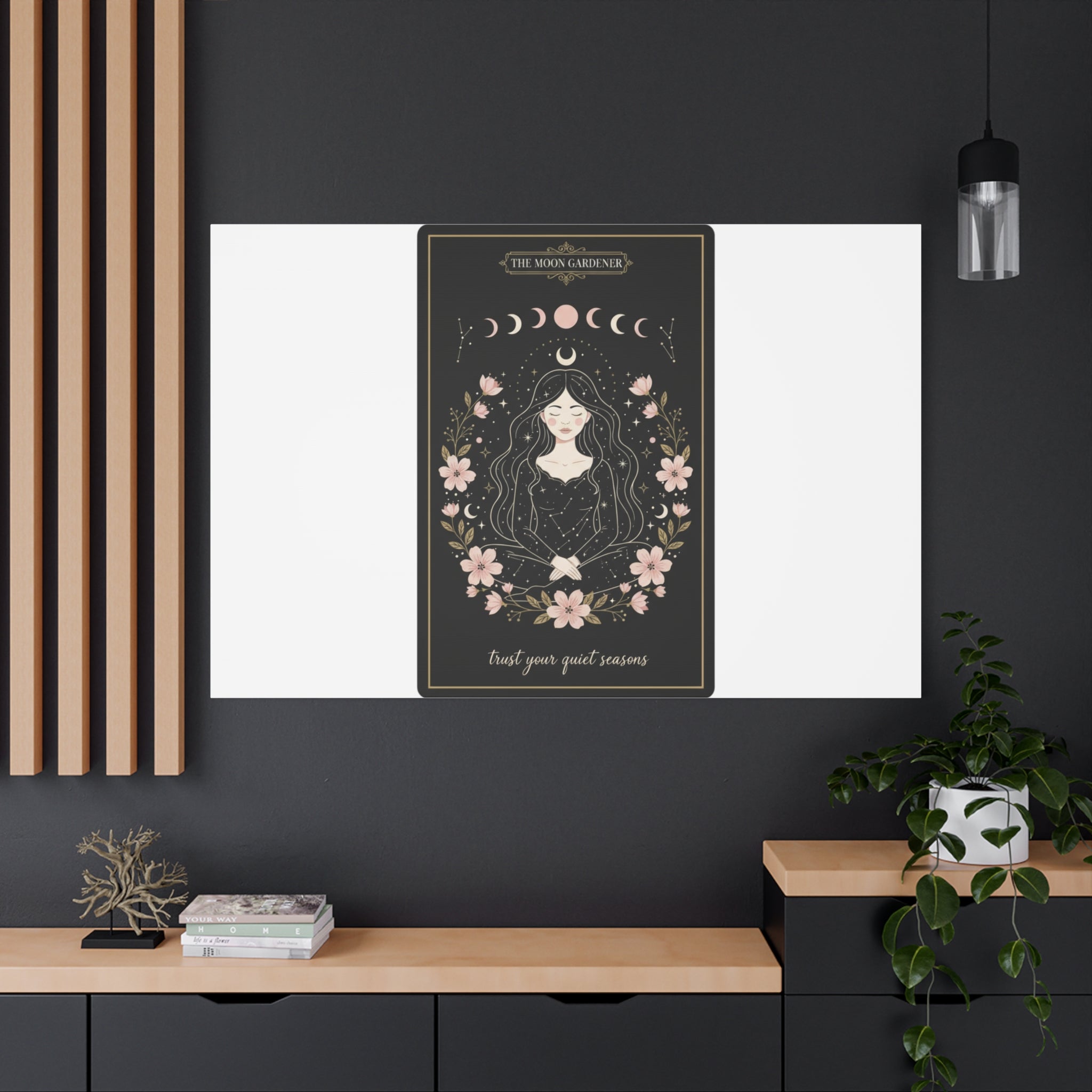 Celestial Tarot Line Art Canvas, modern tarot, celestial line art