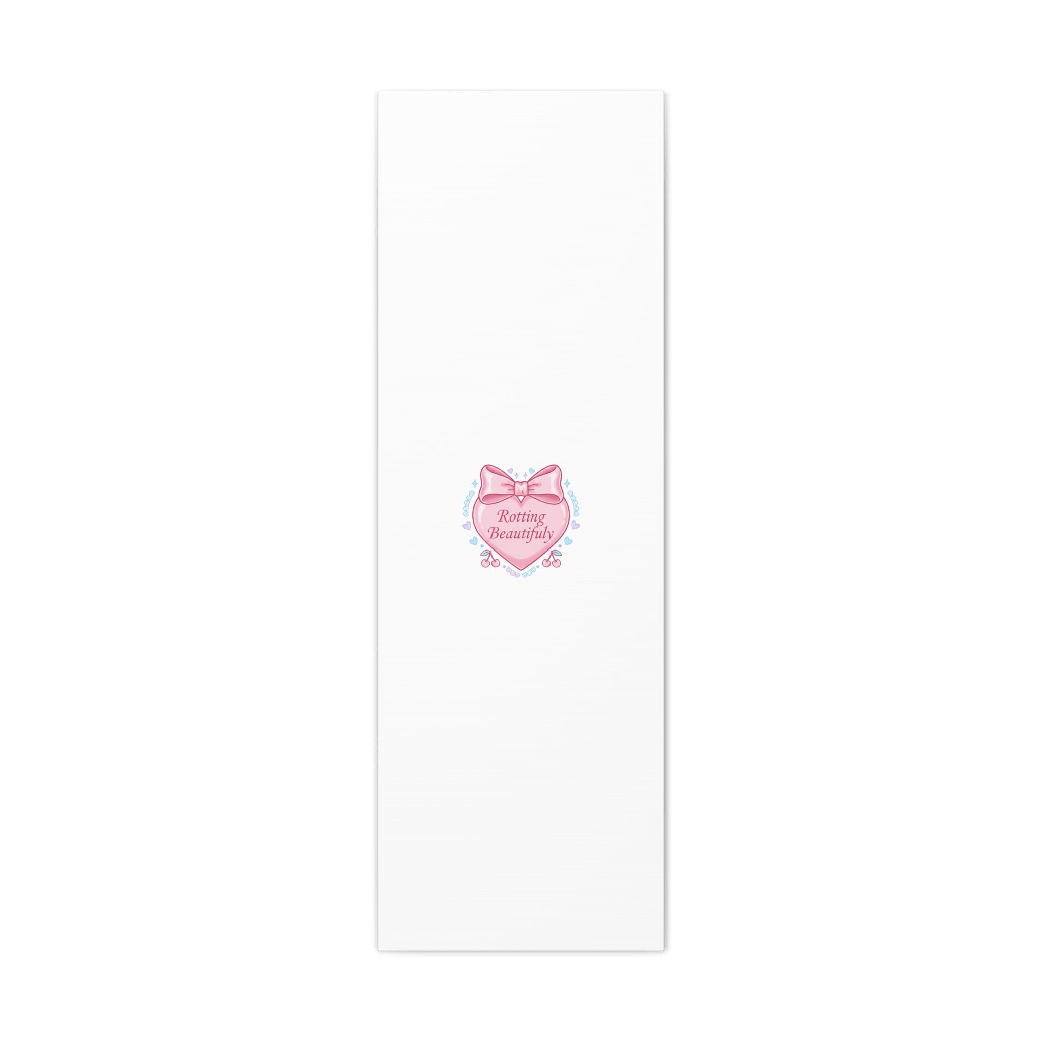 Rotting Beautifully Canvas | Coquette ribbon art, pastel humor