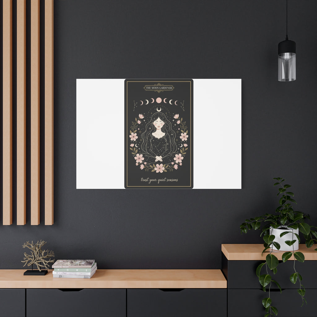 Celestial Tarot Line Art Canvas, modern tarot, celestial line art