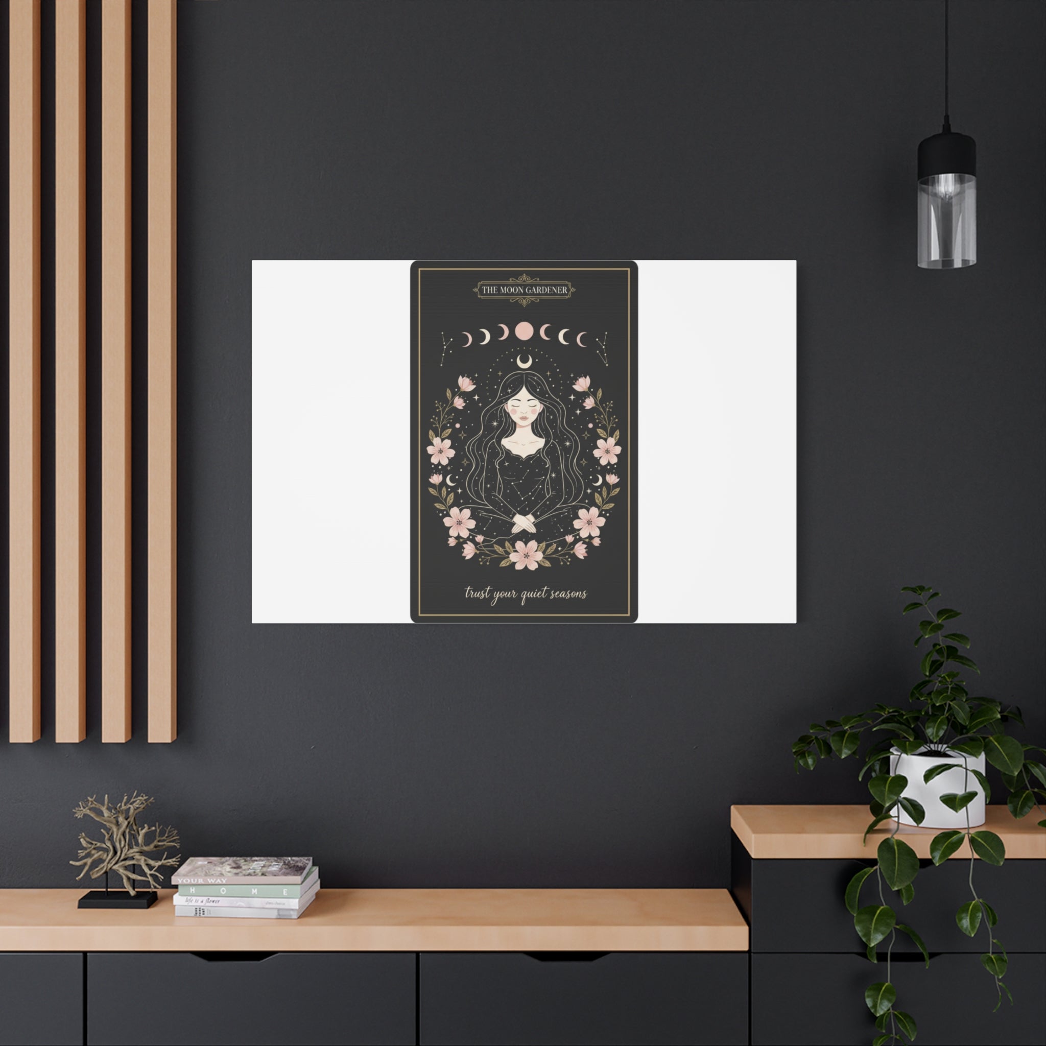Celestial Tarot Line Art Canvas, modern tarot, celestial line art