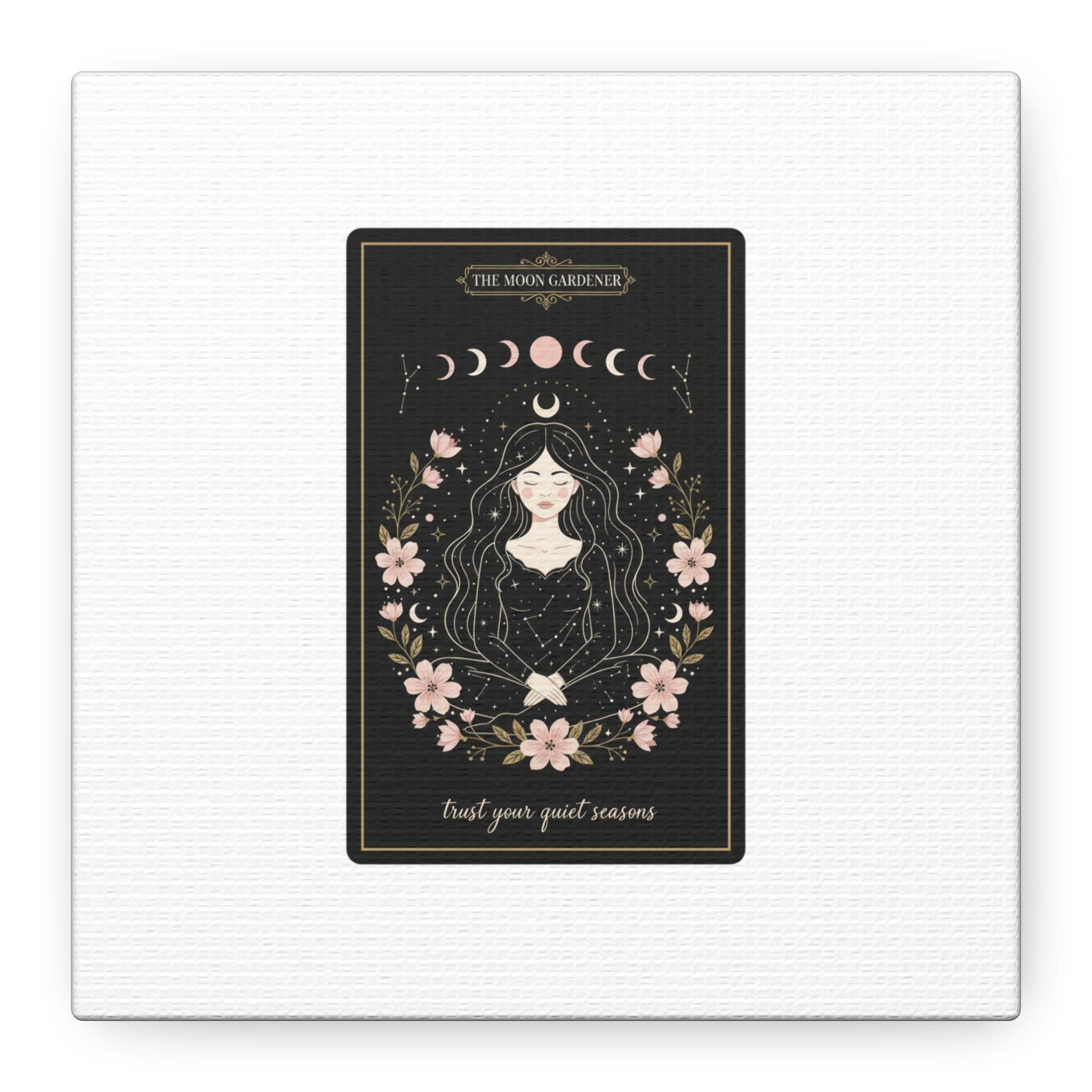 Celestial Tarot Line Art Canvas, modern tarot, celestial line art