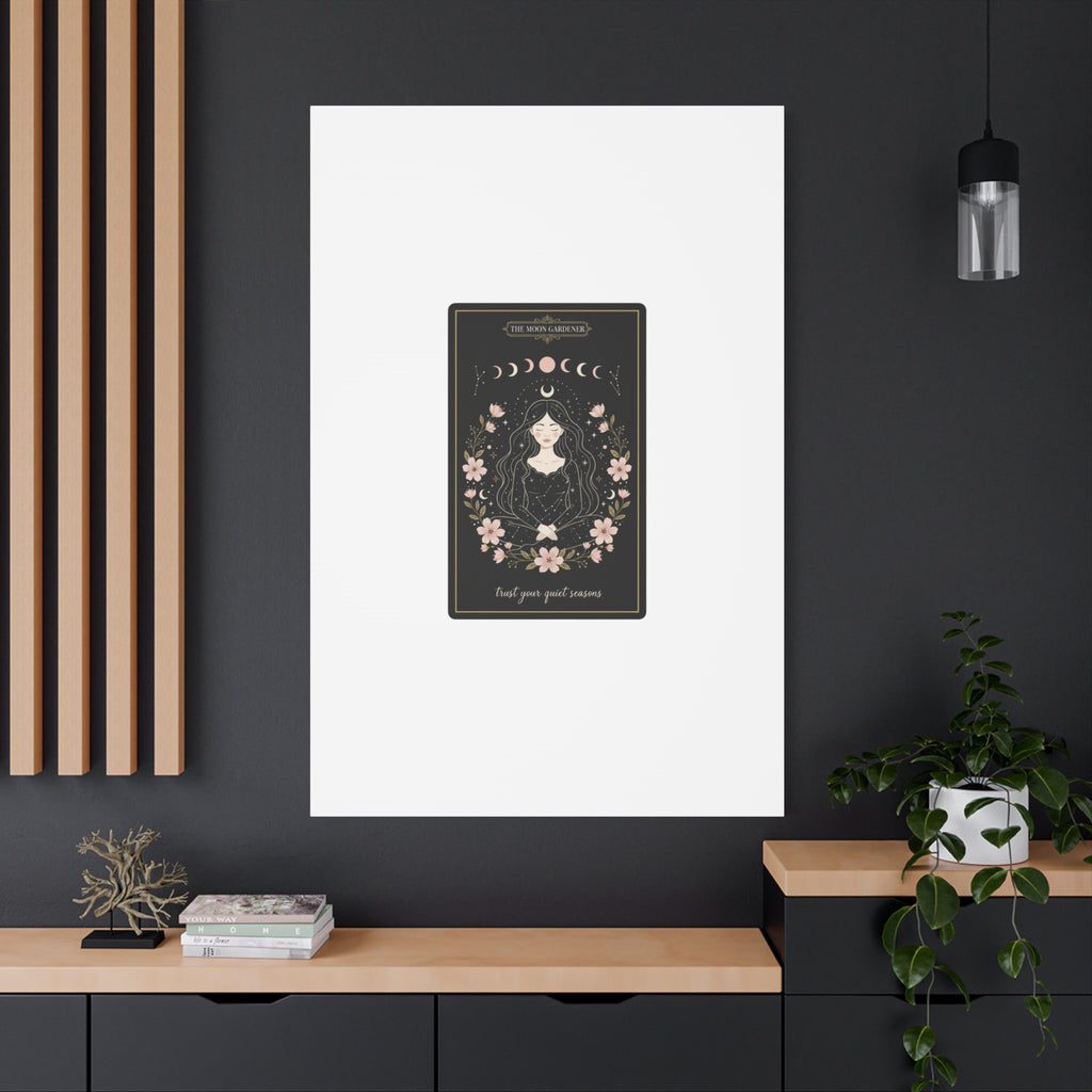 Celestial Tarot Line Art Canvas, modern tarot, celestial line art