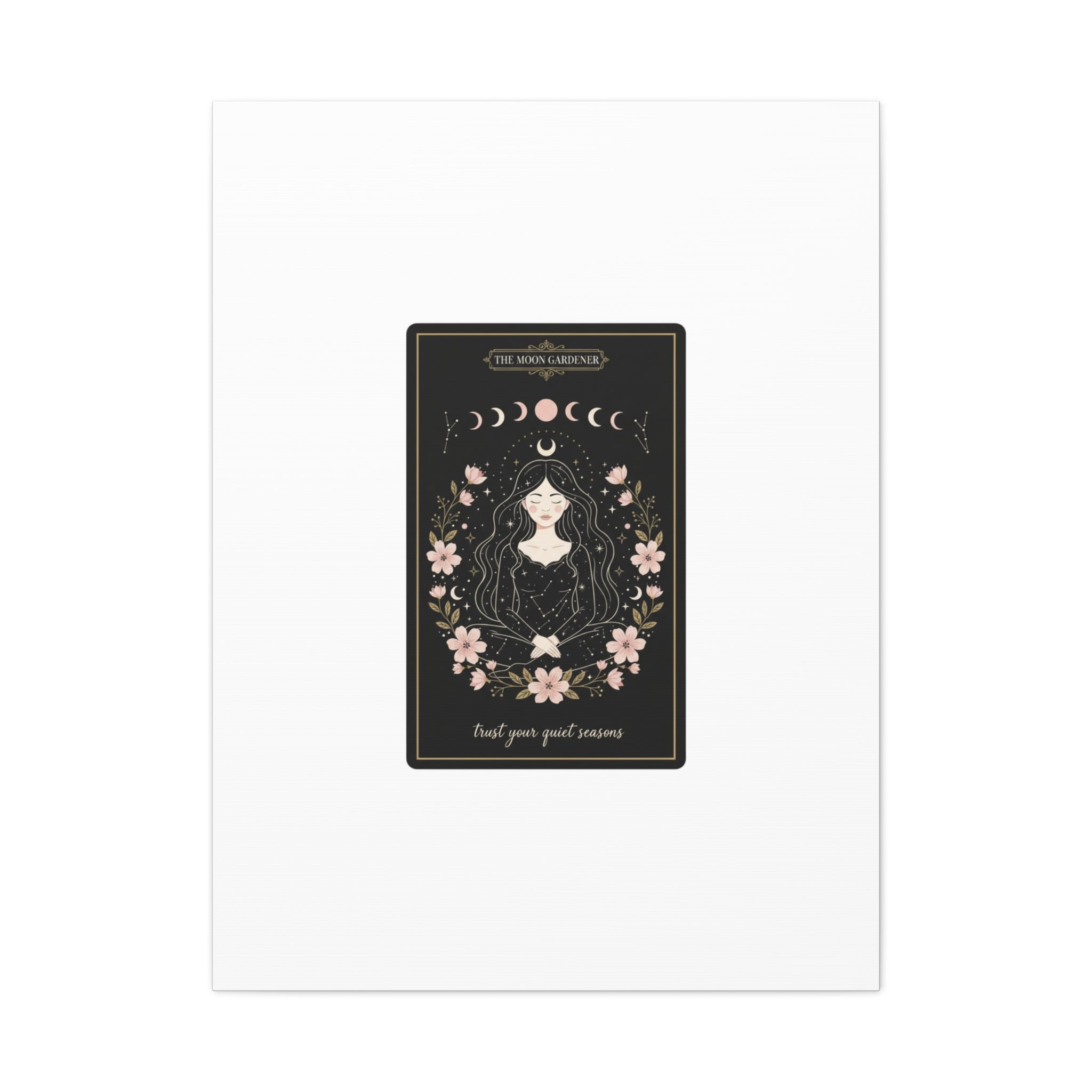 Celestial Tarot Line Art Canvas, modern tarot, celestial line art