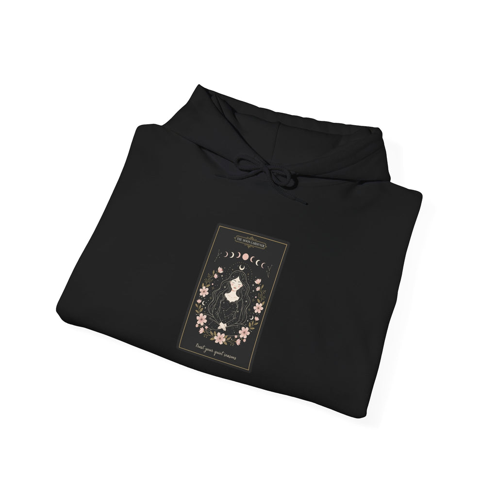 Celestial Line Art Tarot Card Hoodie | modern tarot, boho mystic