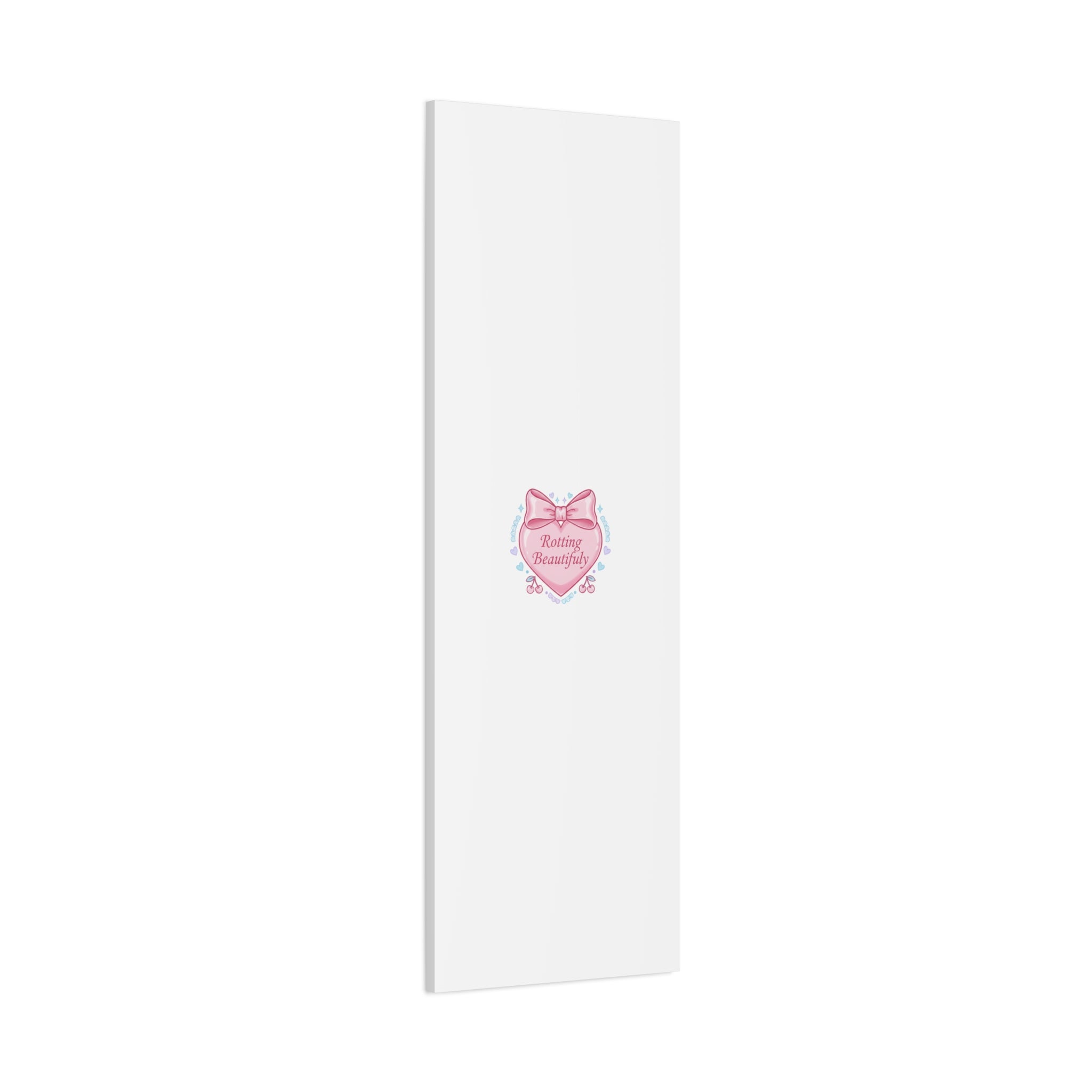 Rotting Beautifully Canvas | Coquette ribbon art, pastel humor