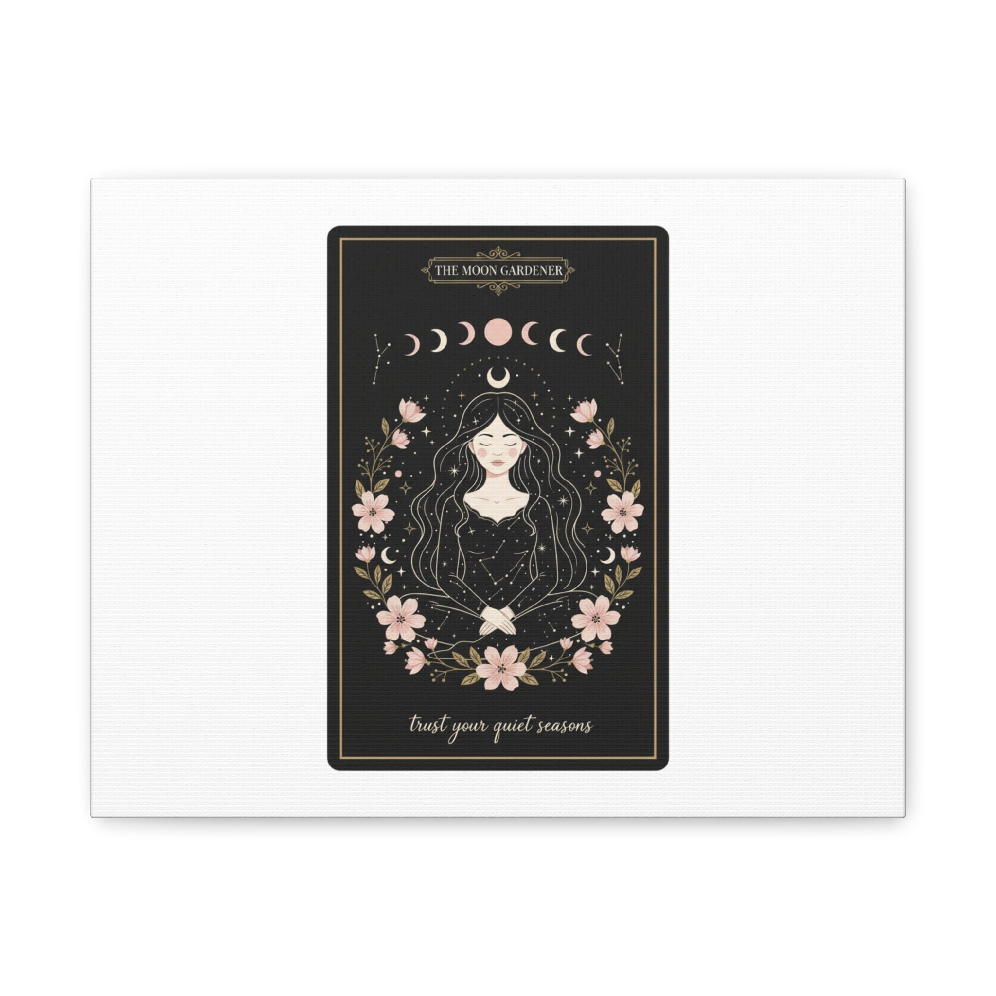Celestial Tarot Line Art Canvas, modern tarot, celestial line art