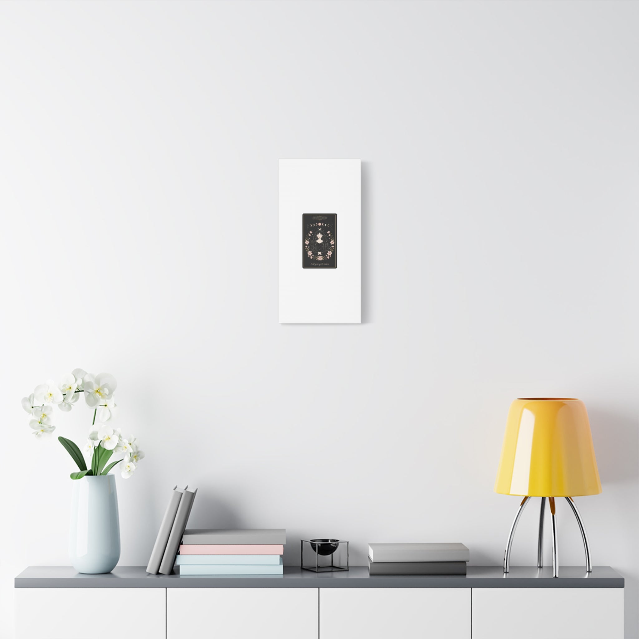 Celestial Tarot Line Art Canvas, modern tarot, celestial line art