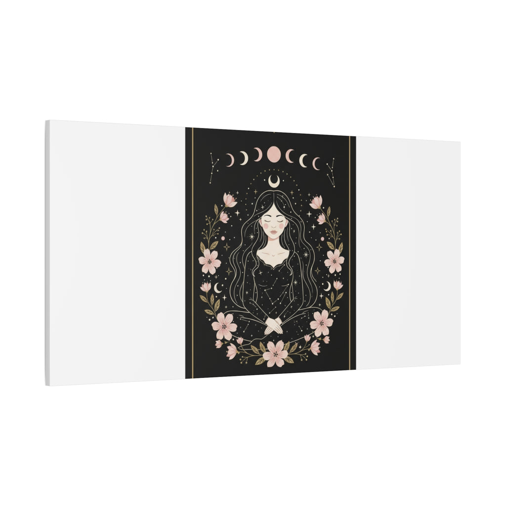 Celestial Tarot Line Art Canvas, modern tarot, celestial line art