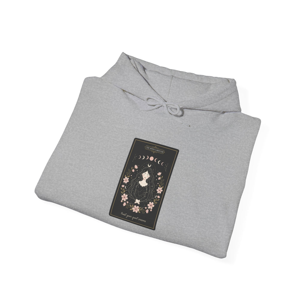 Celestial Line Art Tarot Card Hoodie | modern tarot, boho mystic