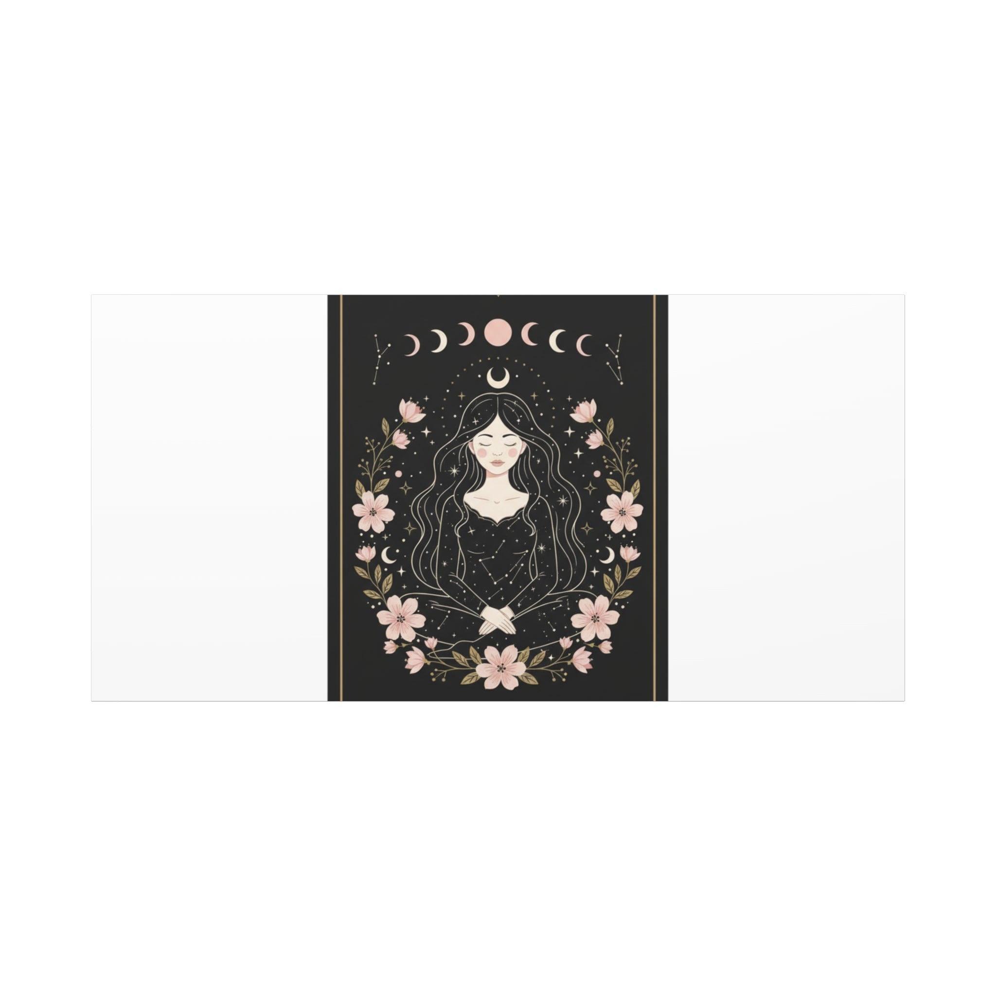 Celestial Tarot Line Art Canvas, modern tarot, celestial line art