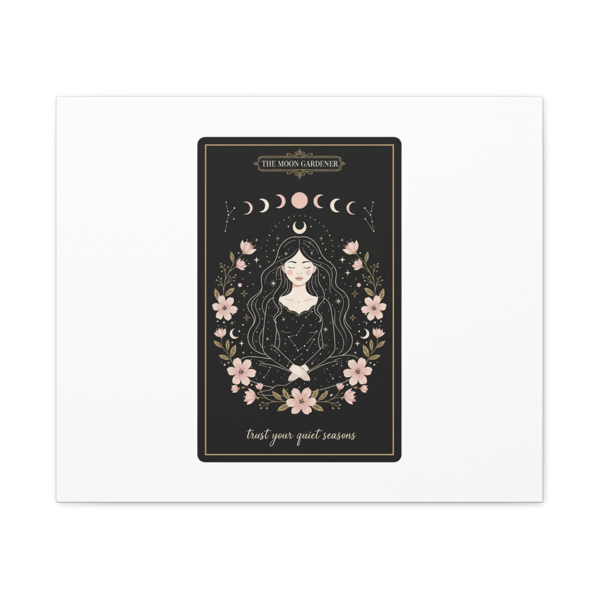 Celestial Tarot Line Art Canvas, modern tarot, celestial line art